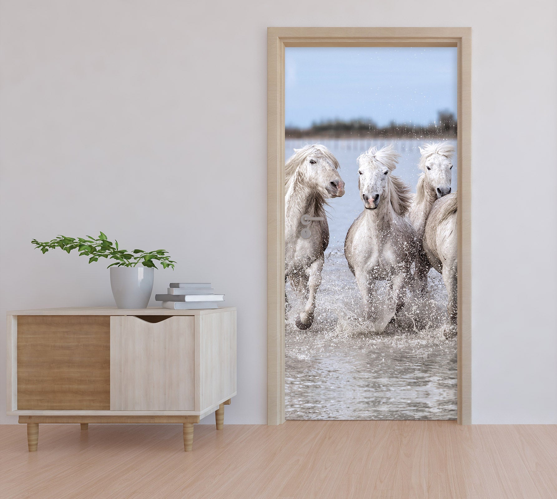 3D Horse Herd 11479 Marco Carmassi Door Mural