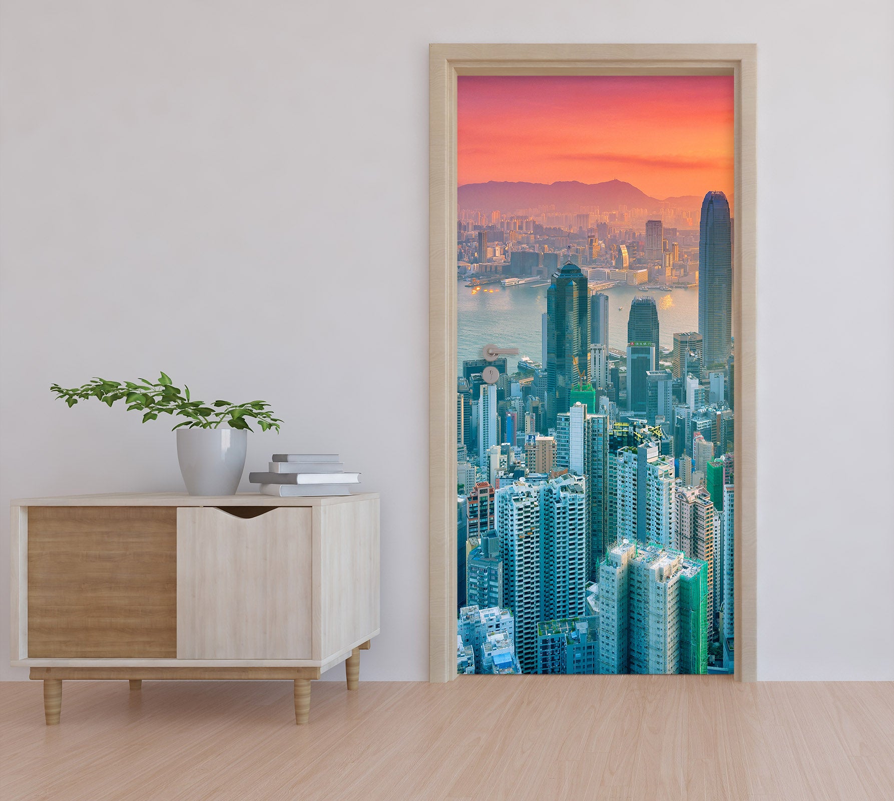 3D High Building 119157 Marco Carmassi Door Mural