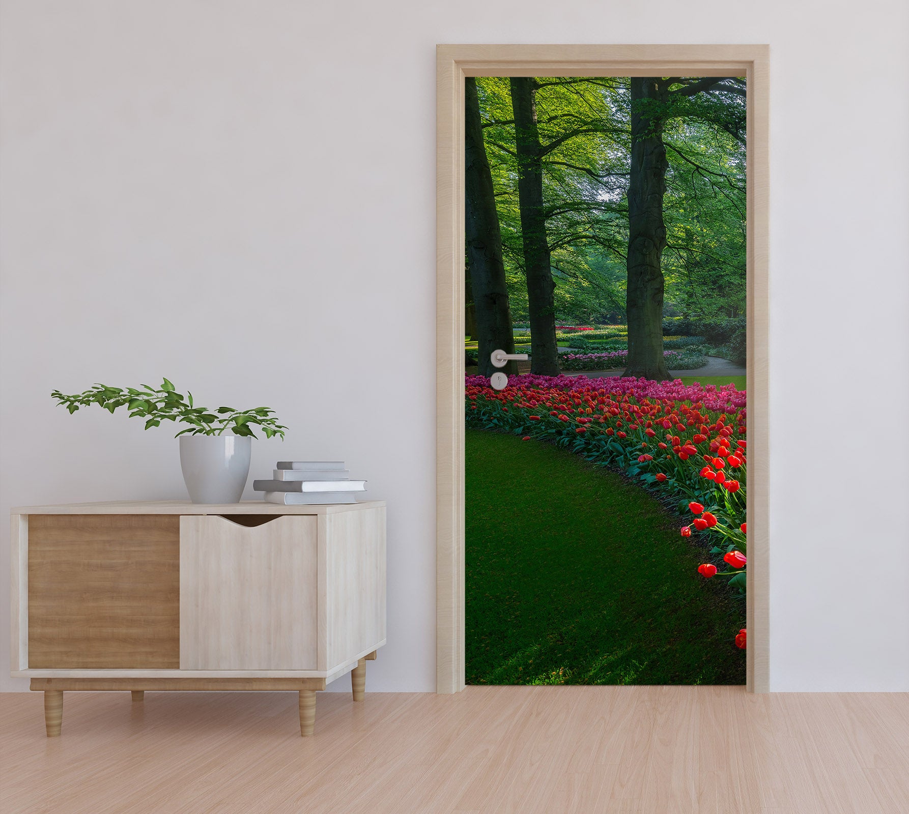 3D Flower Bush Forest 12280 Marco Carmassi Door Mural