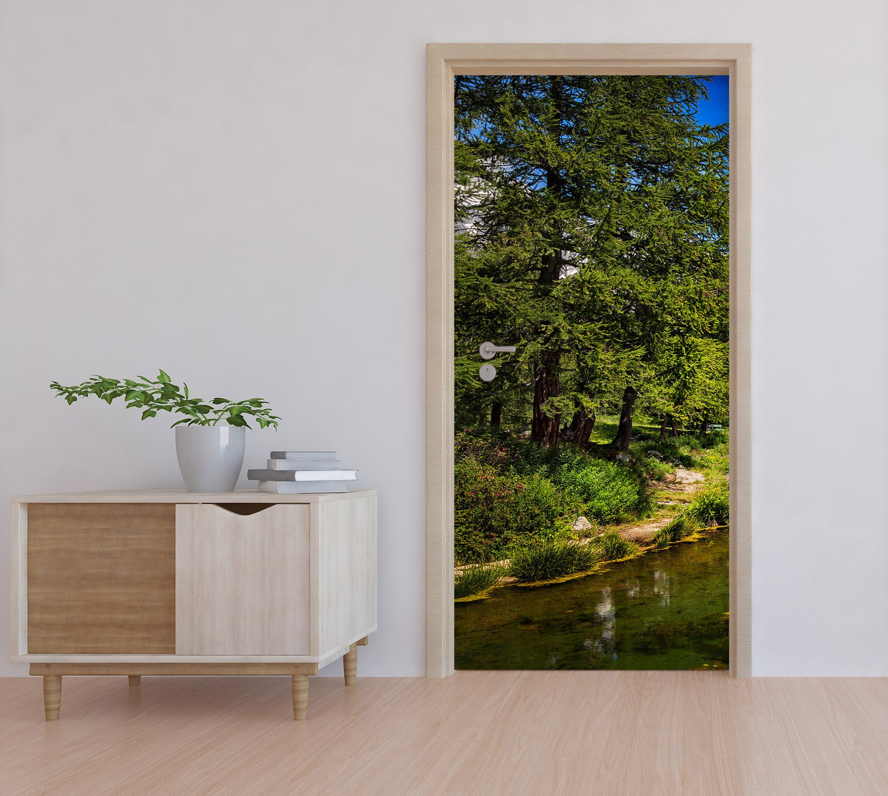 3D Riverside Grove Trees 11436 Marco Carmassi Door Mural