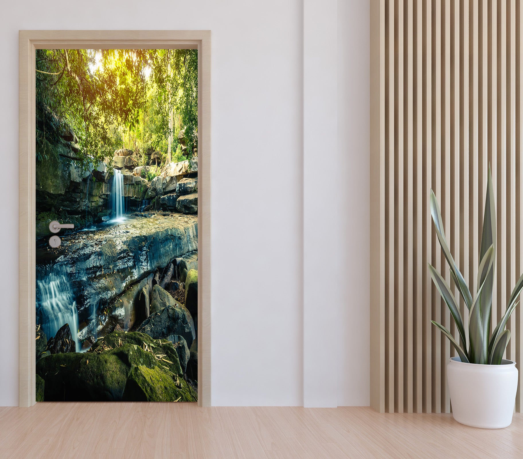 3D Stone Water 23078 Door Mural