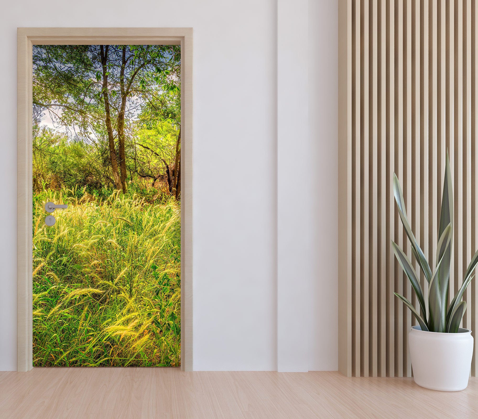 3D Grass Tree 10847 Beth Sheridan Door Mural