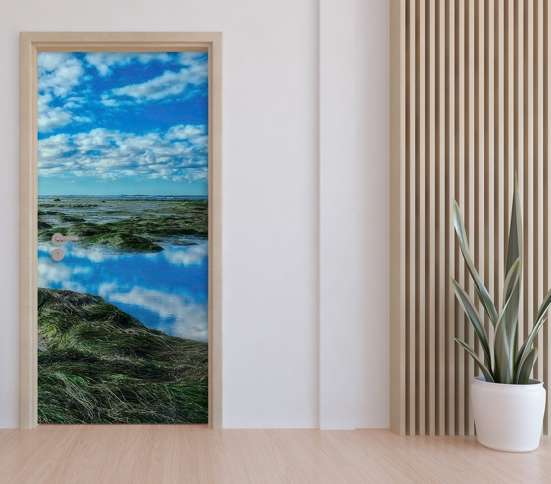 3D Grass Sky 110225 Kathy Barefield Door Mural