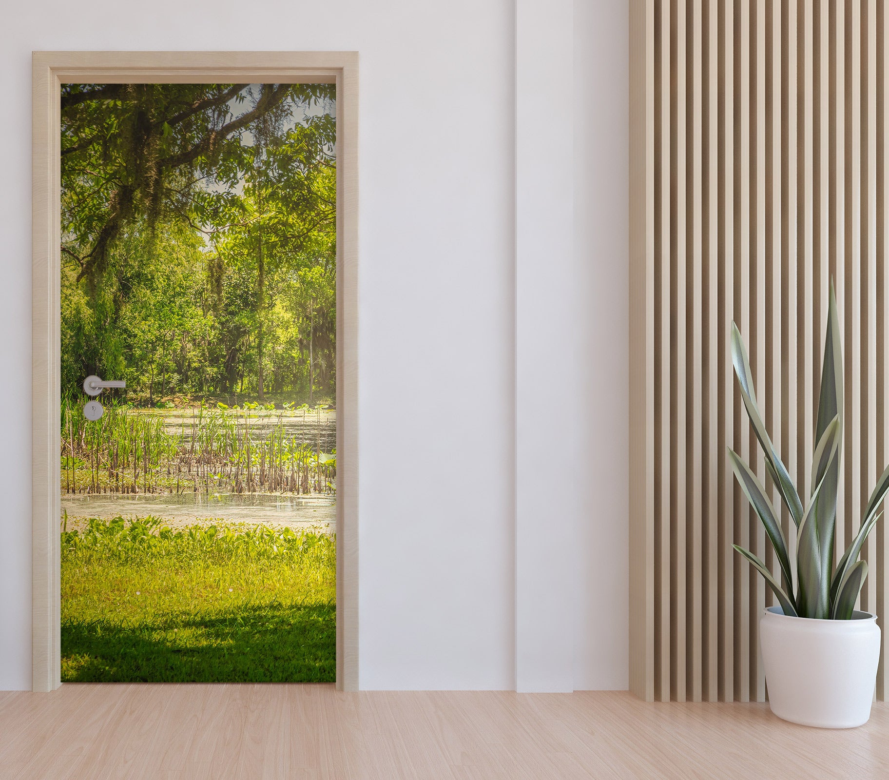 3D Lawn Trees 10843 Beth Sheridan Door Mural