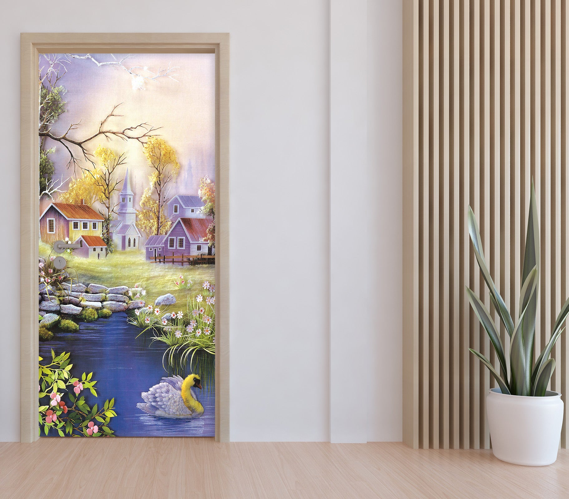 3D Housing Xiaohe Road 24072 Door Mural