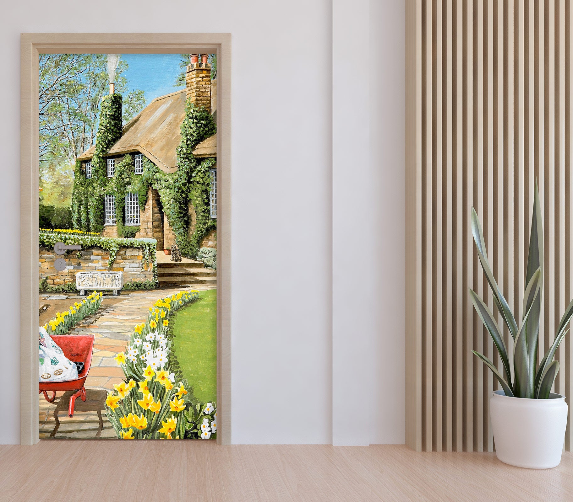 3D Garden Path House 103131 Trevor Mitchell Door Mural