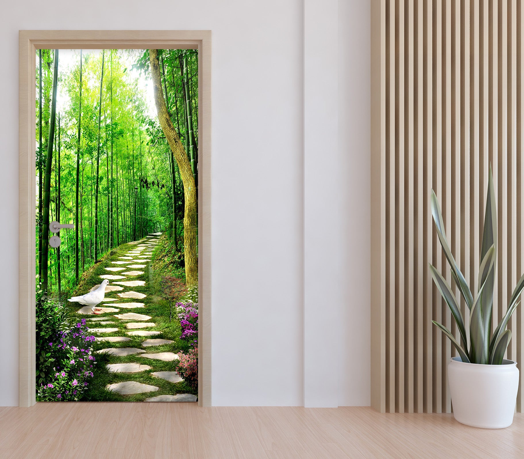 3D Forest Path 23072 Door Mural