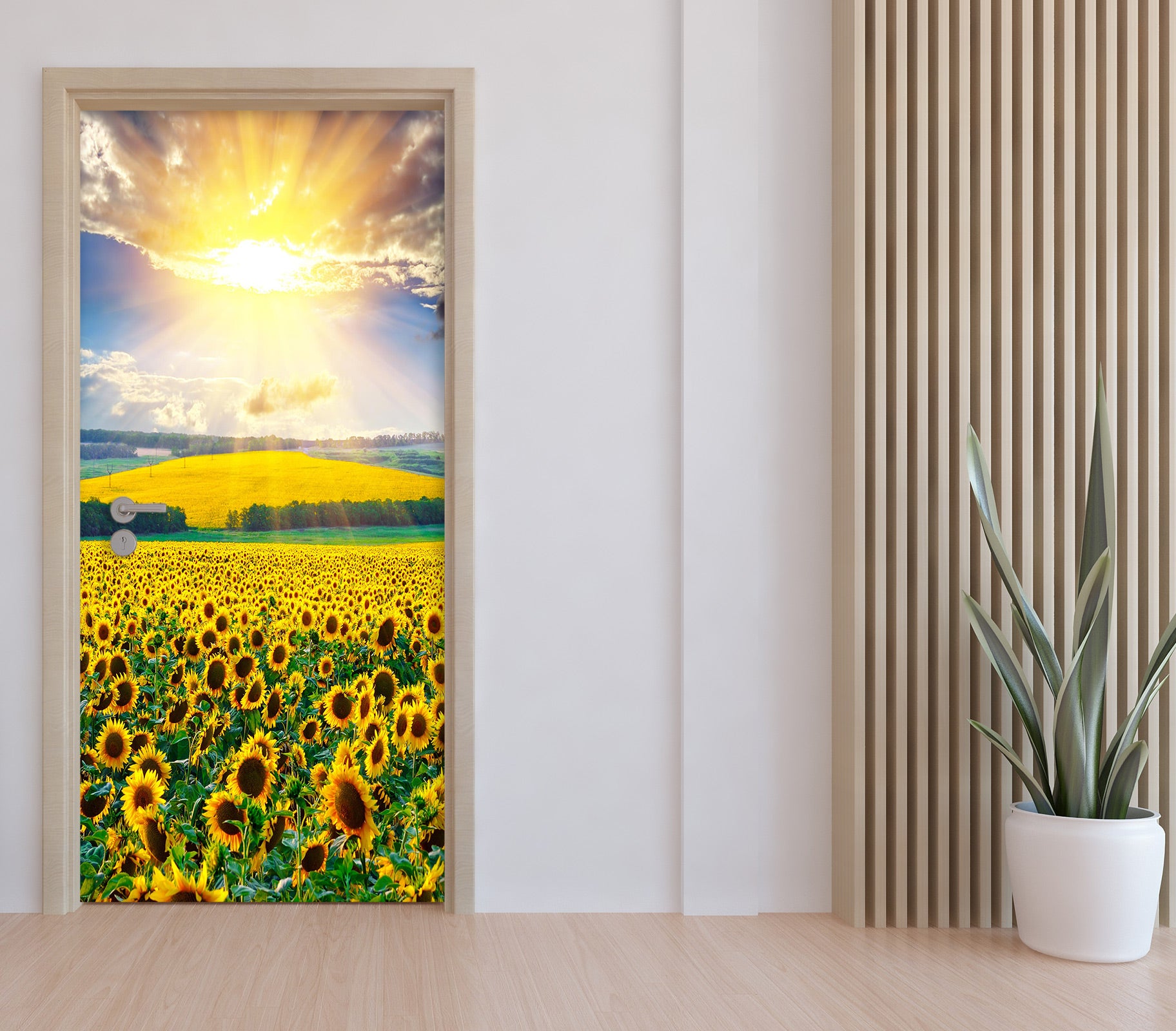 3D Sunflower 23092 Door Mural