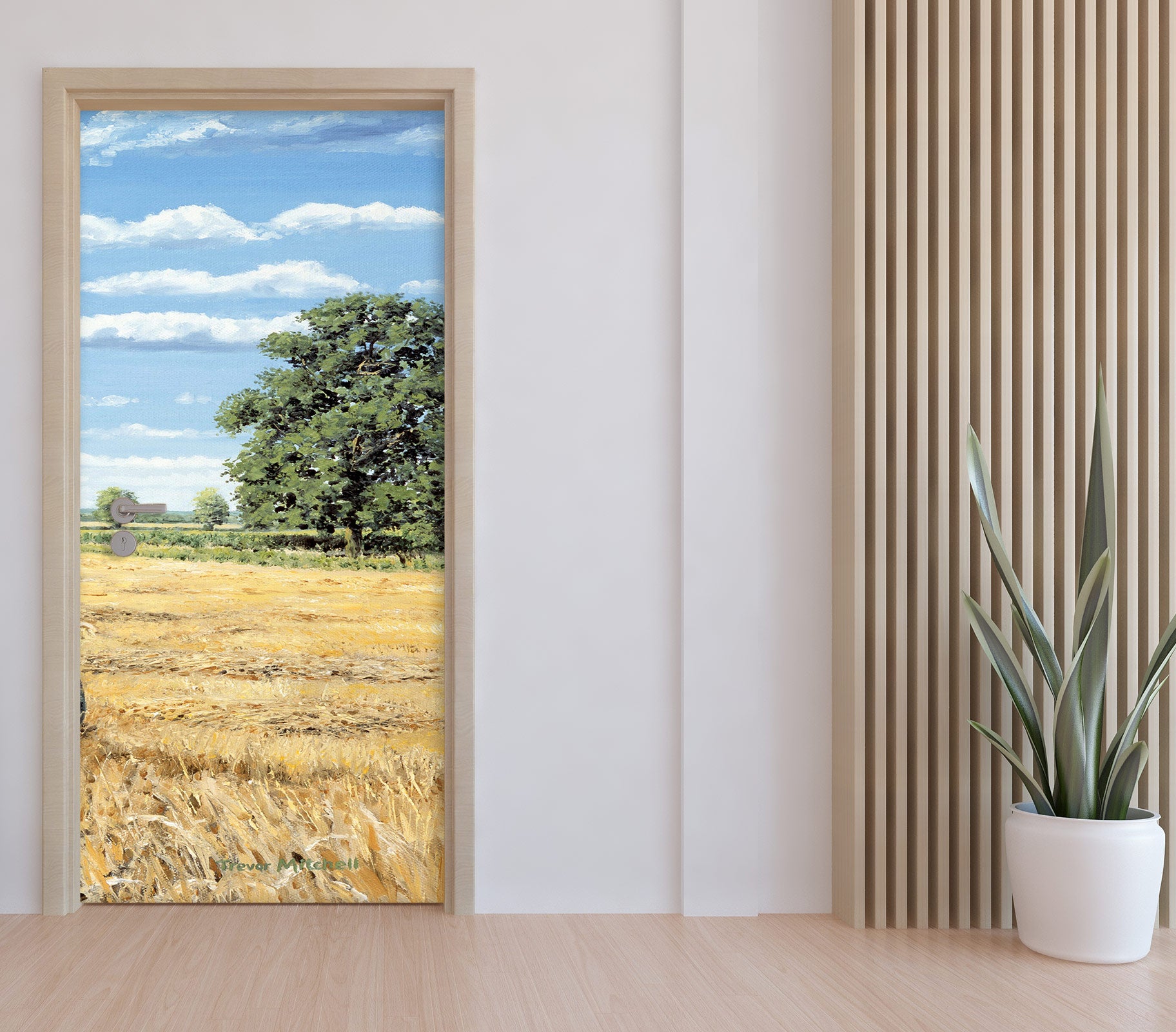 3D Wheat Field 10373 Trevor Mitchell Door Mural