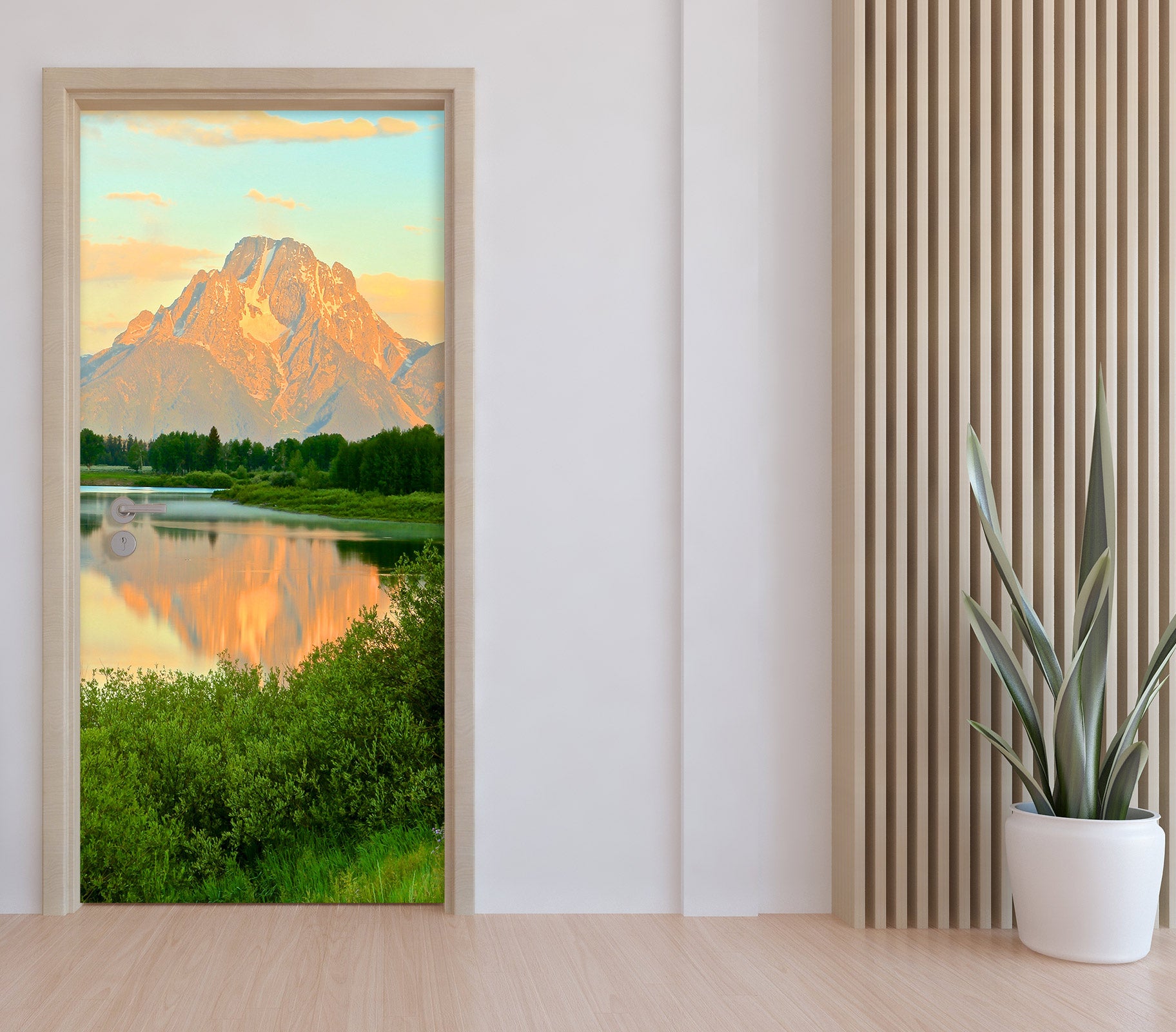 3D Grassland Lake 110216 Kathy Barefield Door Mural