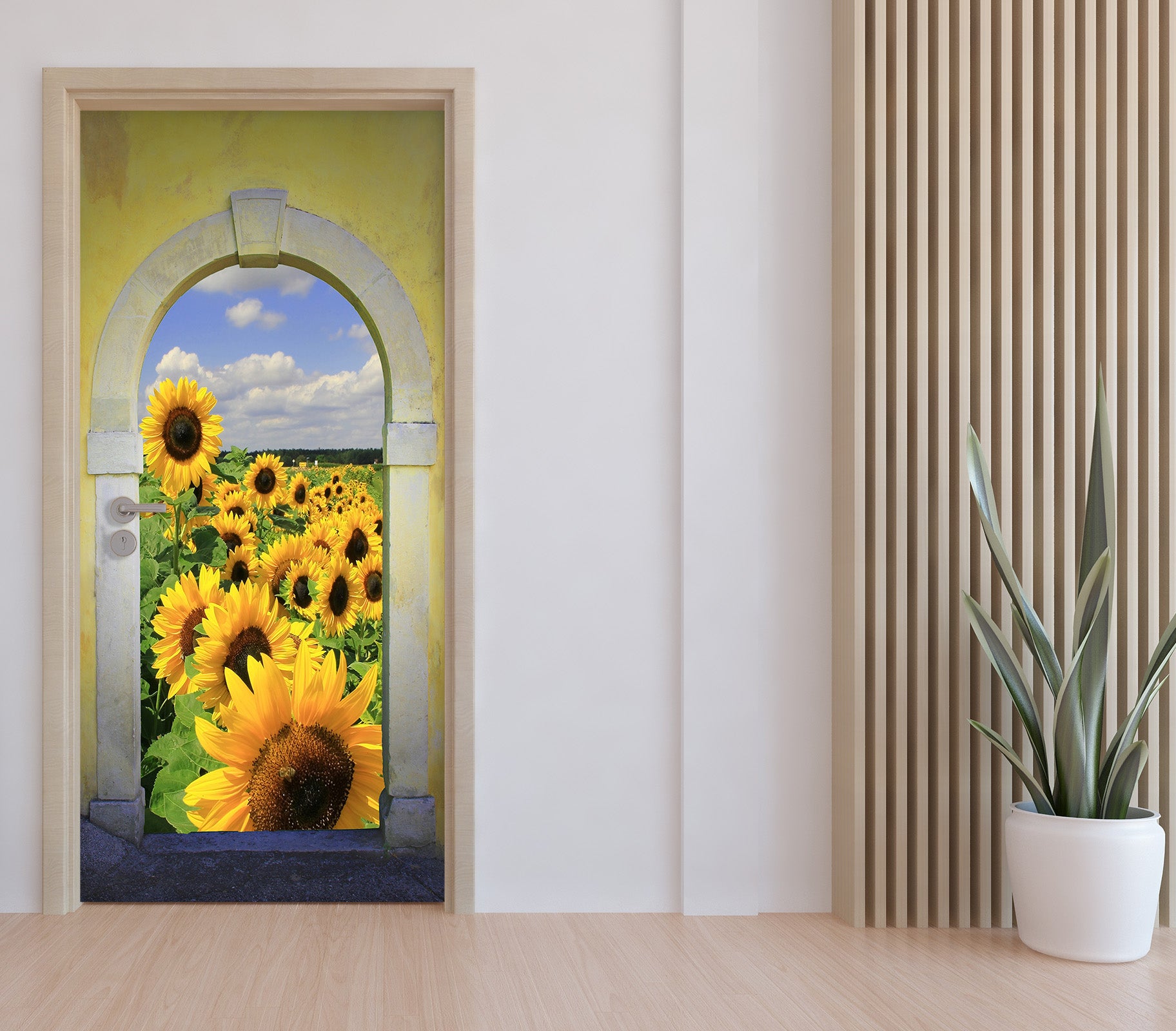 3D Sunflower 22055 Door Mural