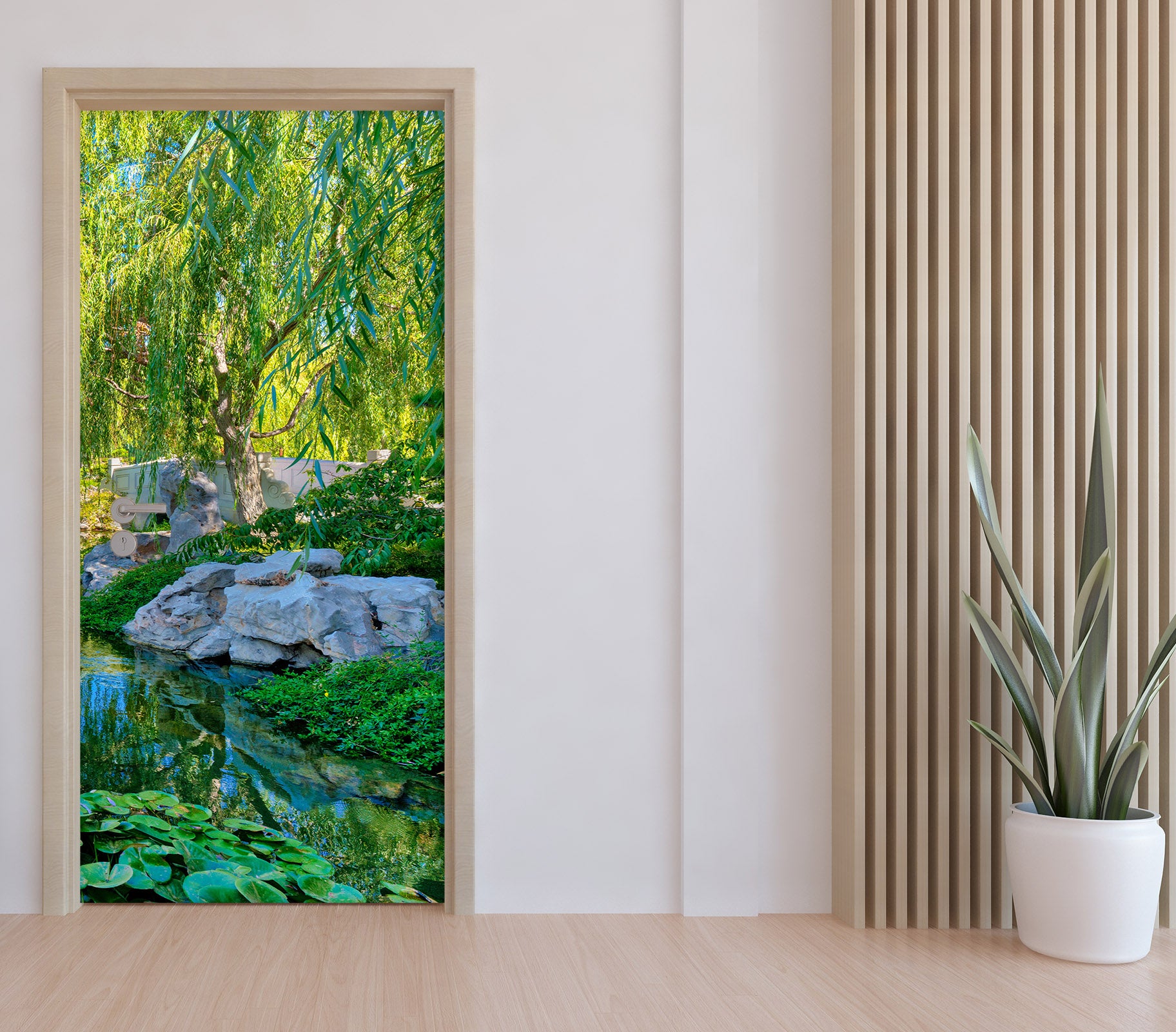 3D Willow Stone 11490 Marco Carmassi Door Mural