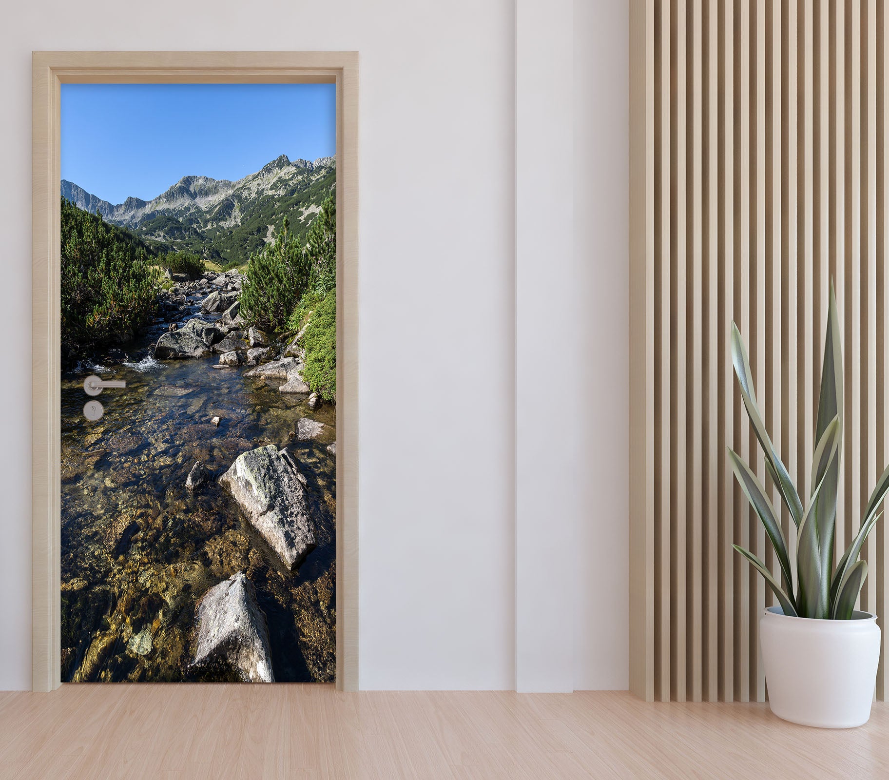 3D Stone Stream 25081 Door Mural