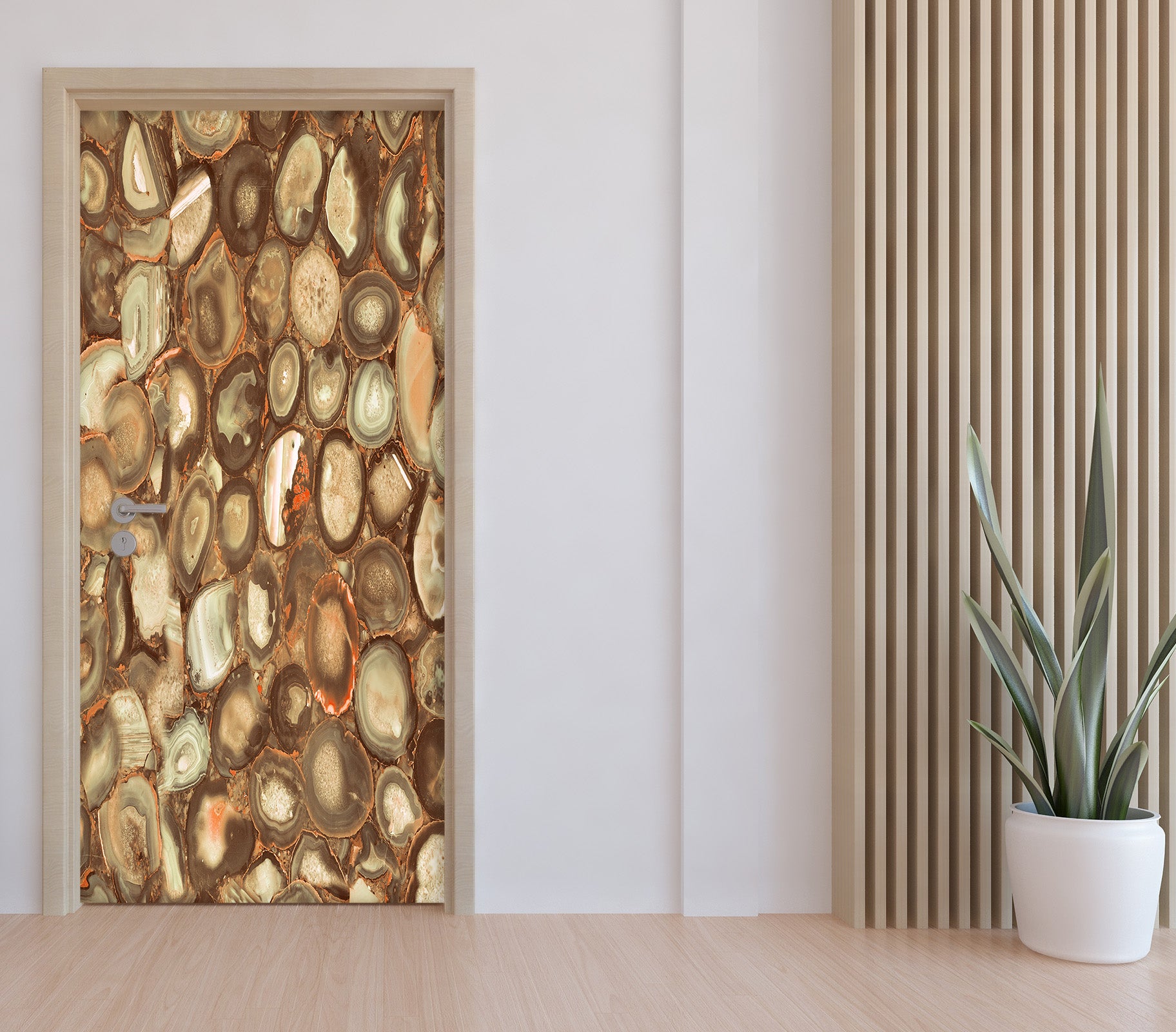 3D Stone Pattern 21179 Door Mural