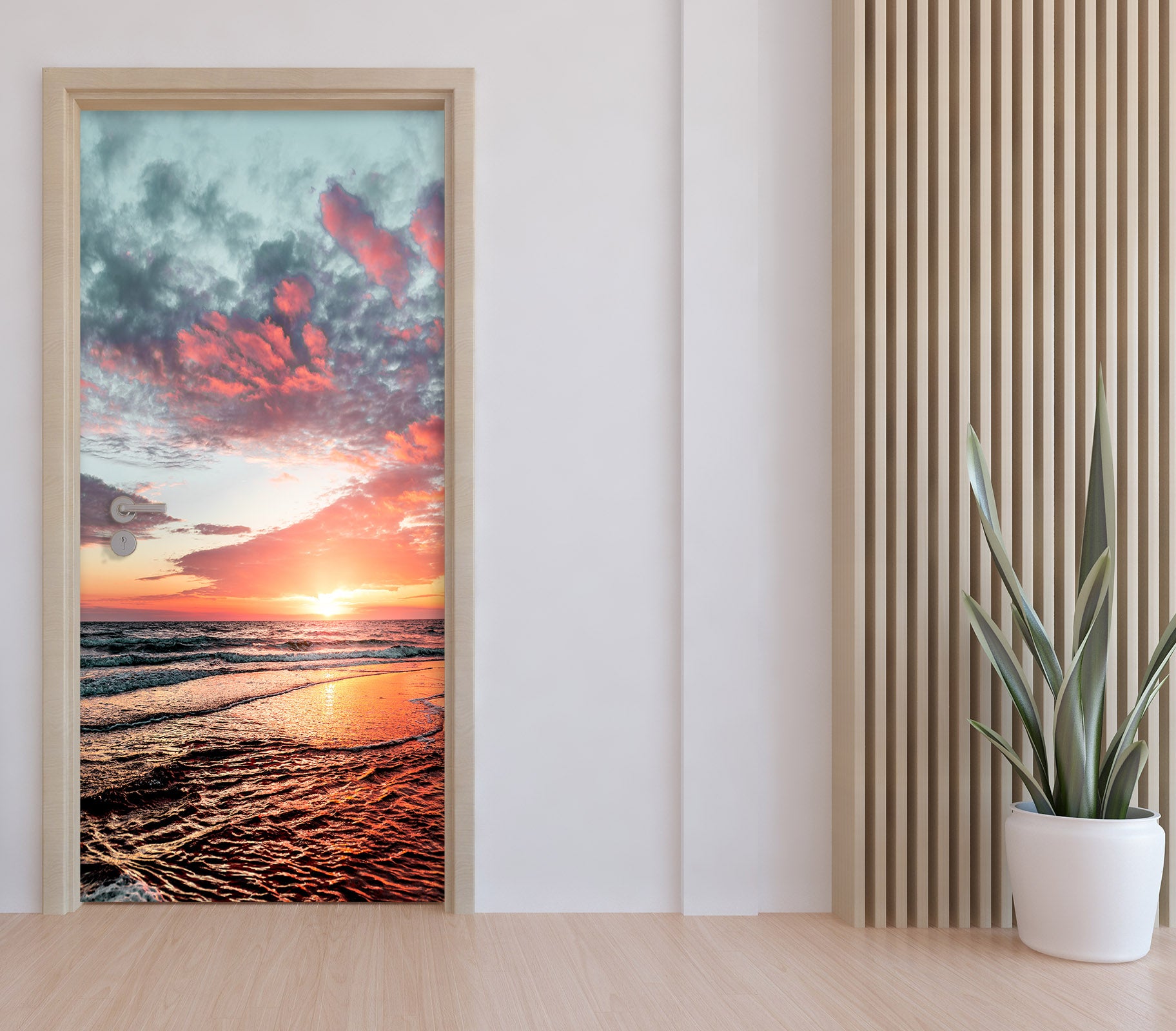 3D Ocean Sky 21164 Door Mural