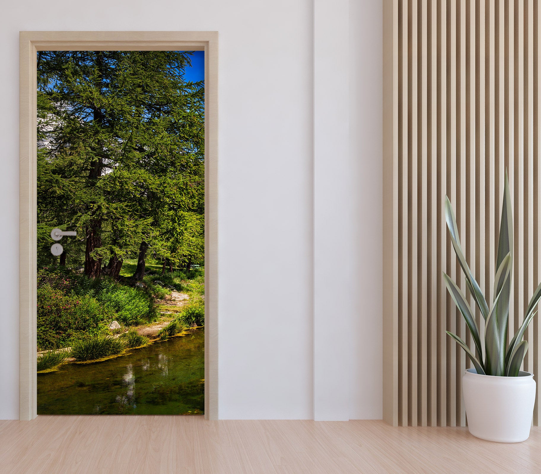 3D Riverside Grove Trees 11436 Marco Carmassi Door Mural