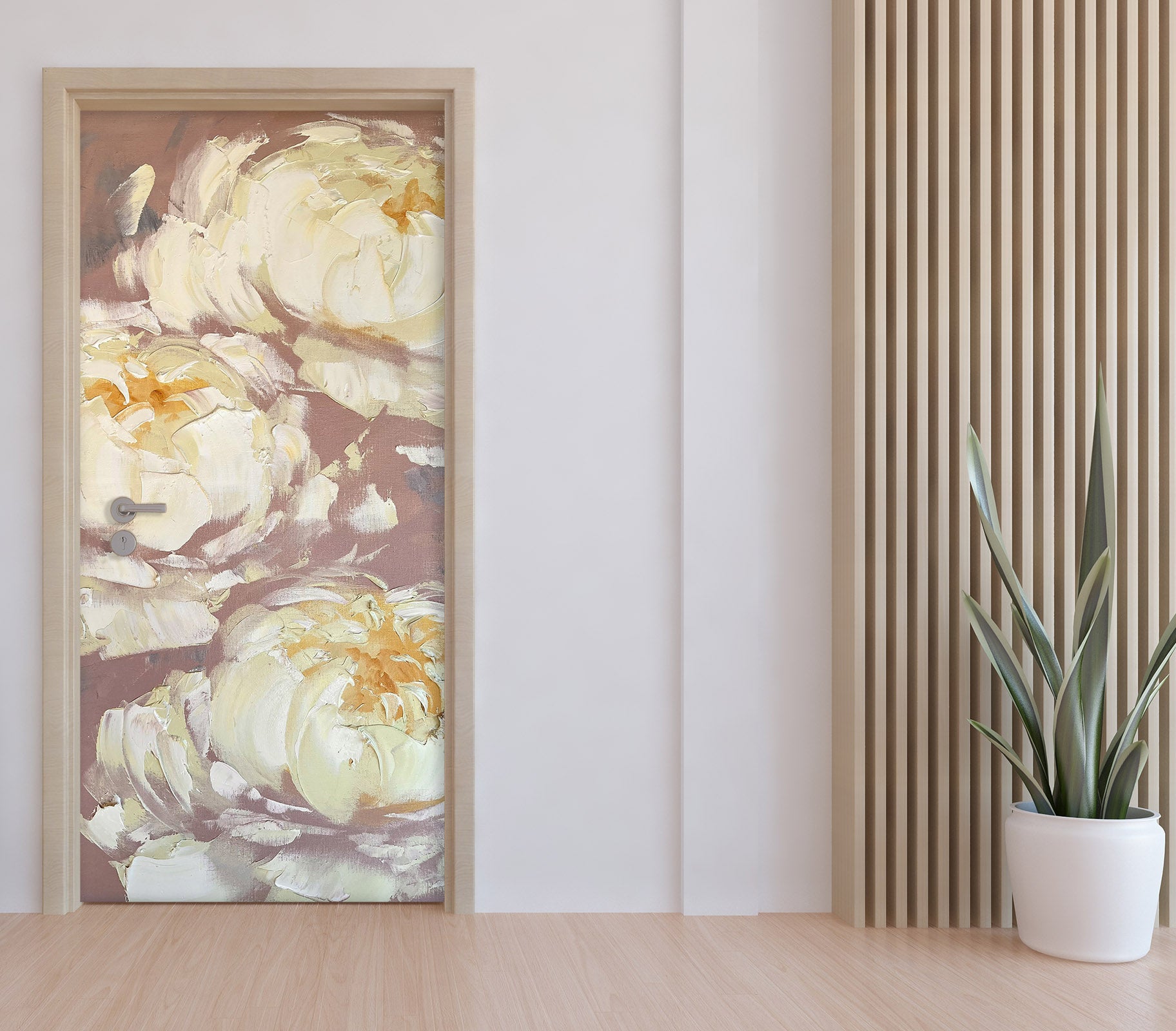 3D Peony 3082 Skromova Marina Door Mural