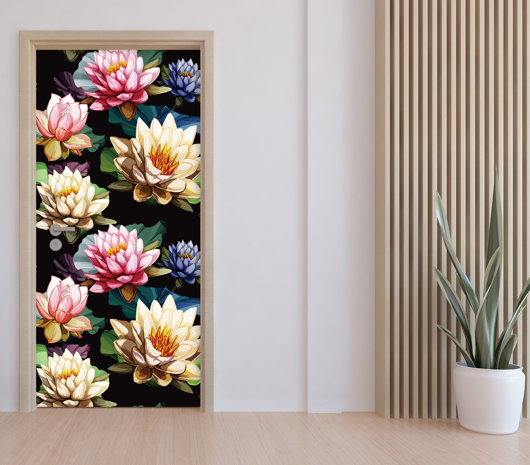 3D Flowers 25136 Door Mural