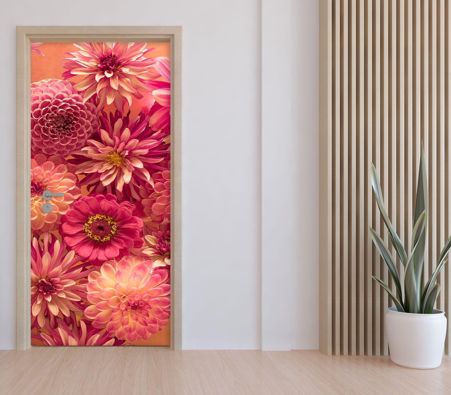 3D Bright Flowers 5051 Assaf Frank Door Mural