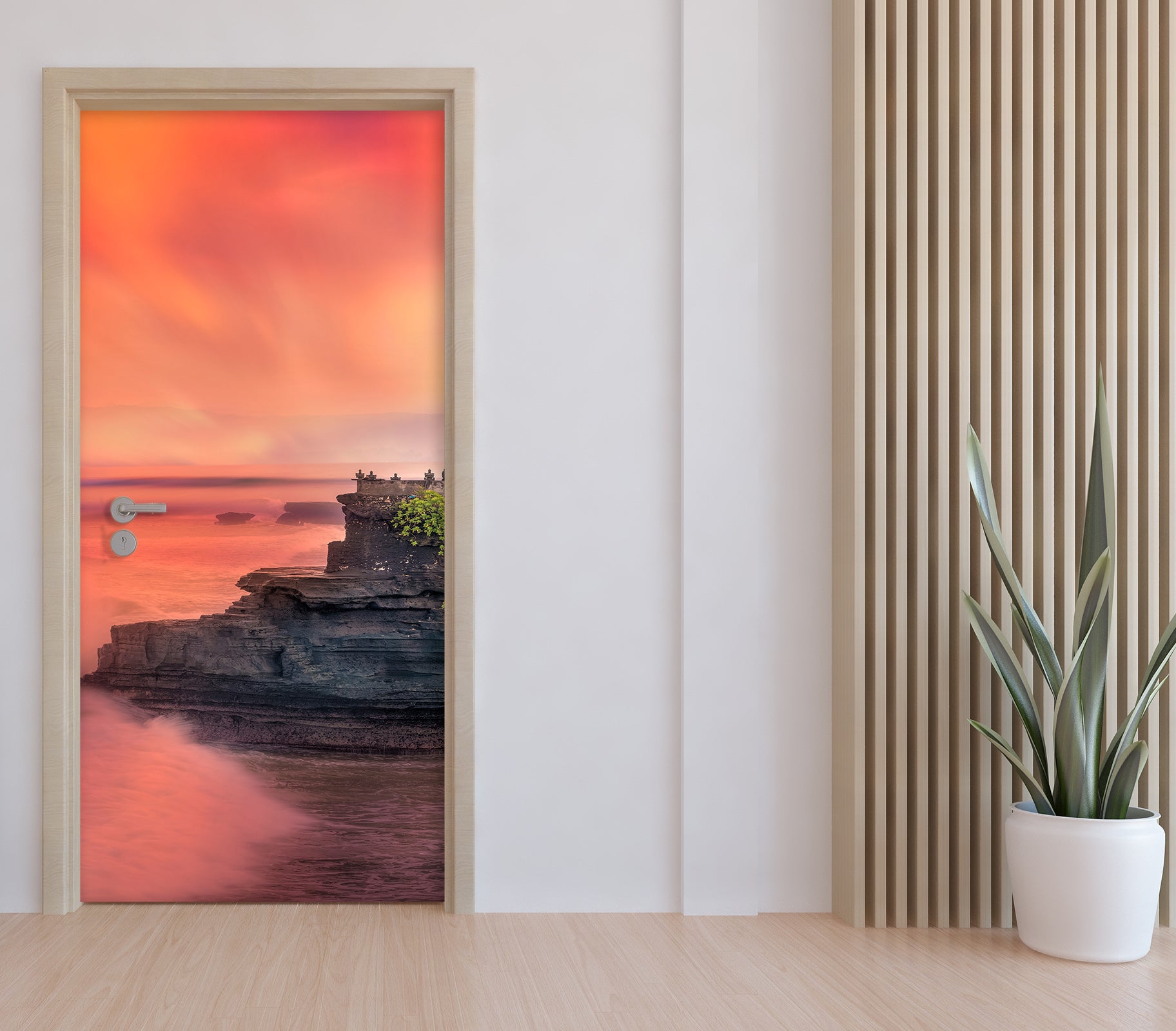 3D Red Sky Stone 11429 Marco Carmassi Door Mural