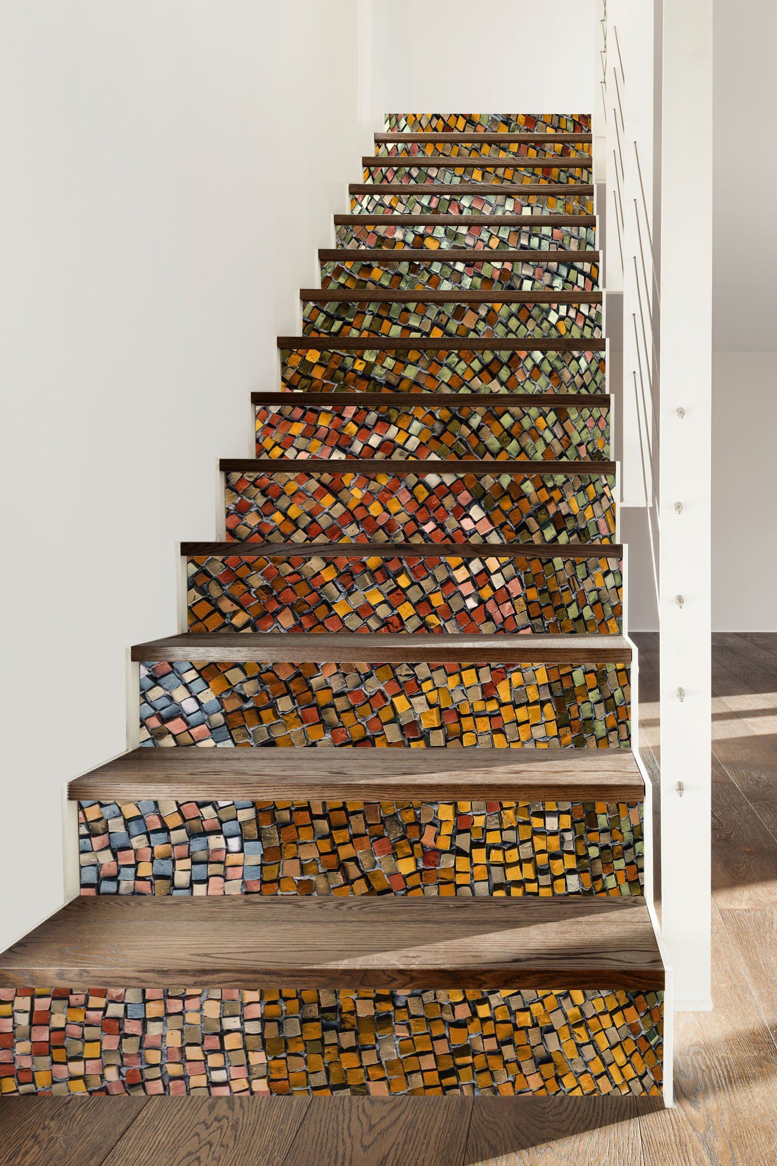 3D Mosaic 3461 Stair Risers Wallpaper AJ Wallpaper 