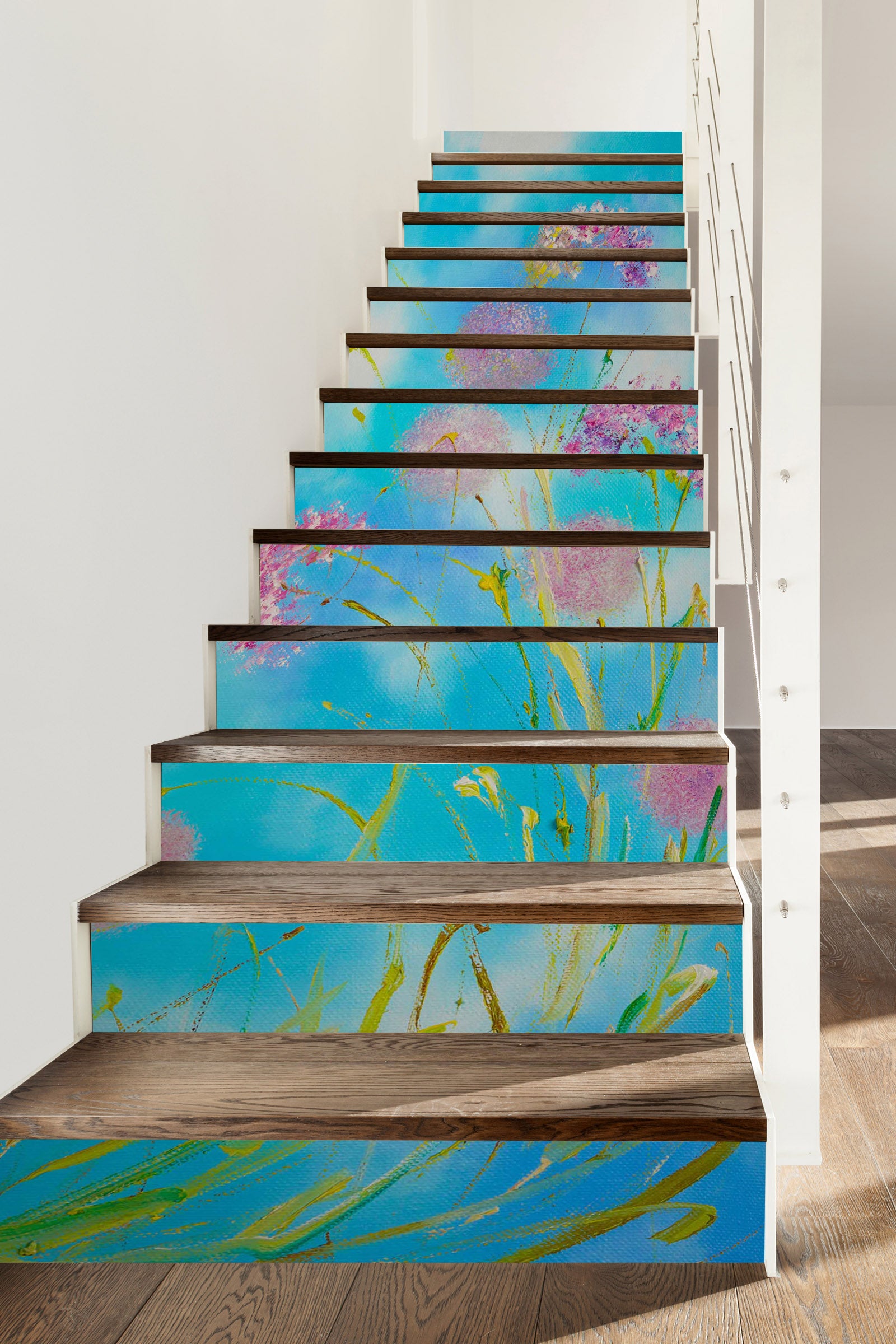 3D Sky Dandelion 836 Skromova Marina Stair Risers