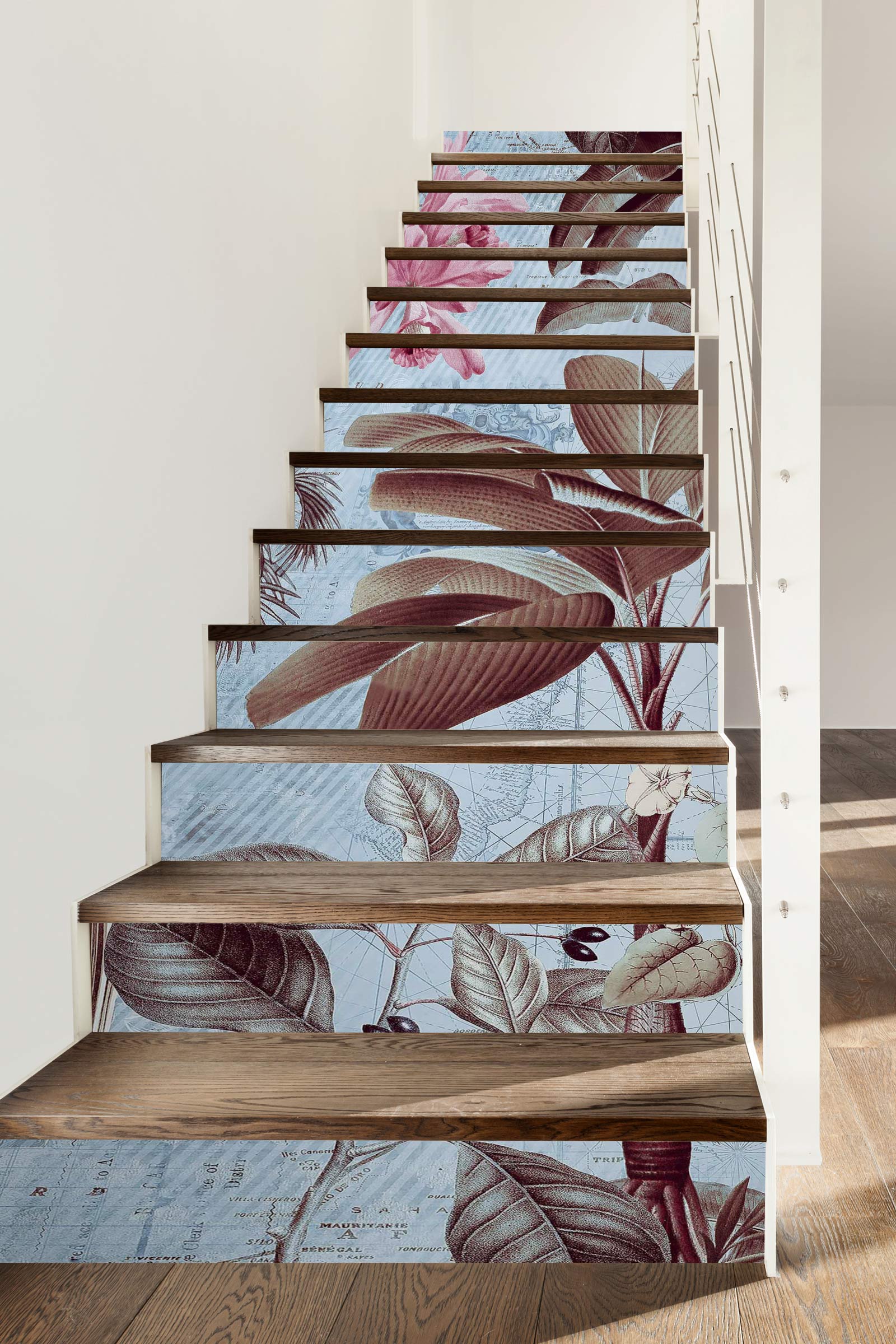 3D Leaves Trees 104122 Andrea Haase Stair Risers