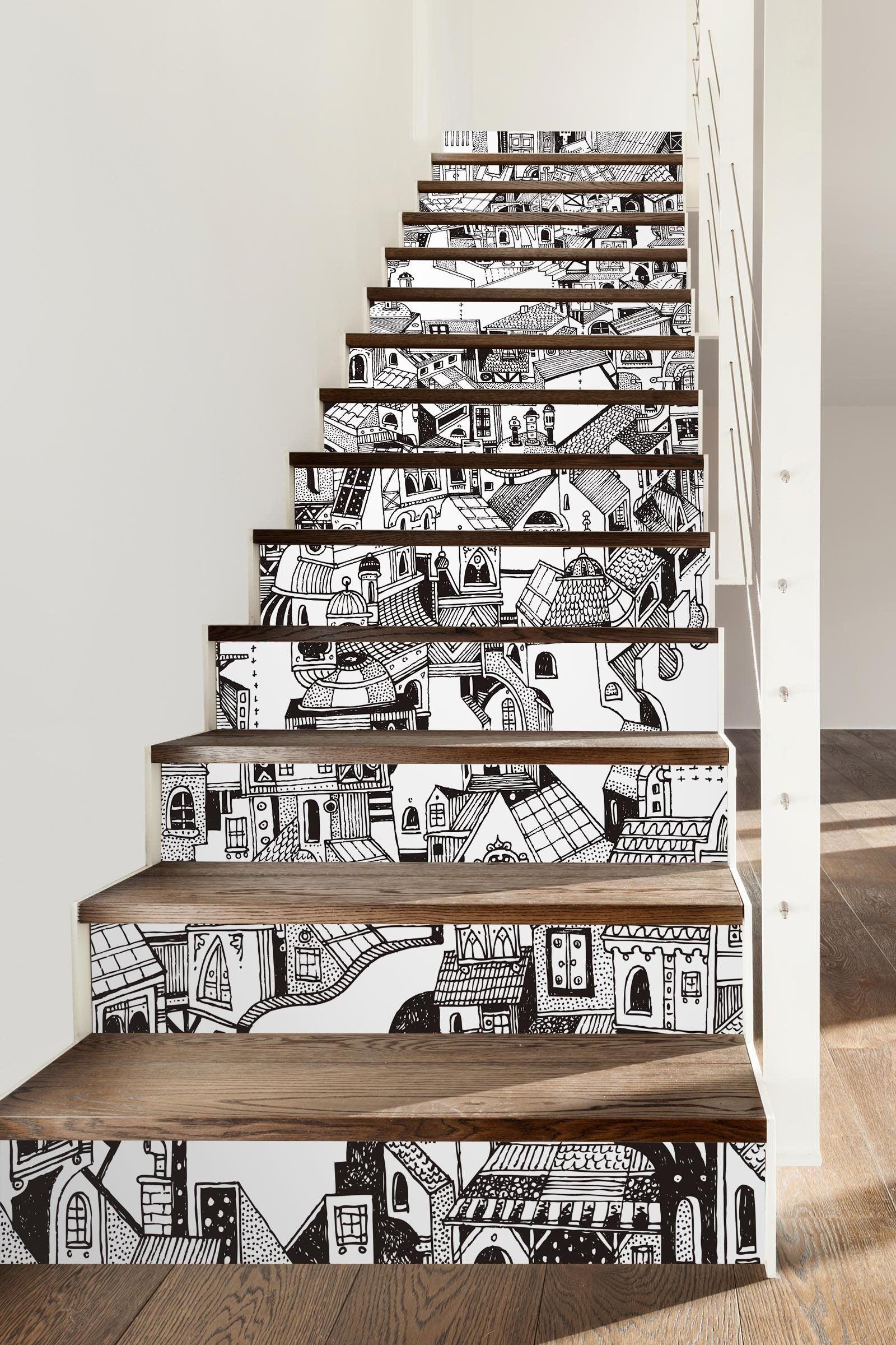 3D Graffiti 6643 Stair Risers Wallpaper AJ Wallpaper 