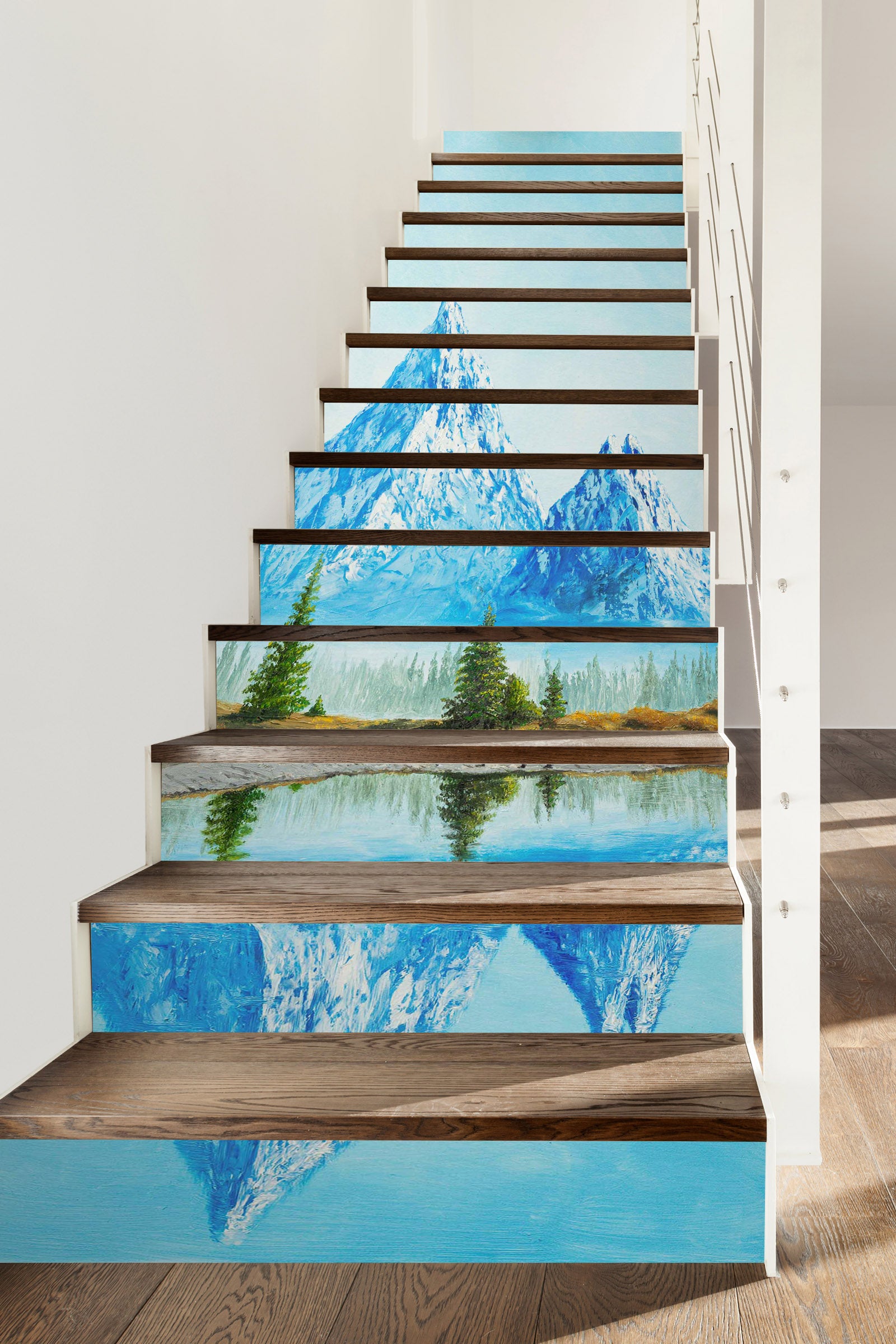 3D Glacier Tree 8823 Marina Zotova Stair Risers