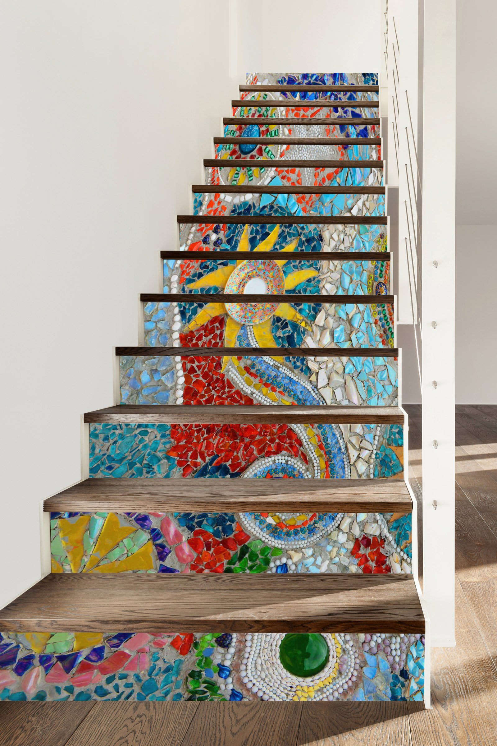 3D Gemstone 367 Stair Risers Wallpaper AJ Wallpaper 