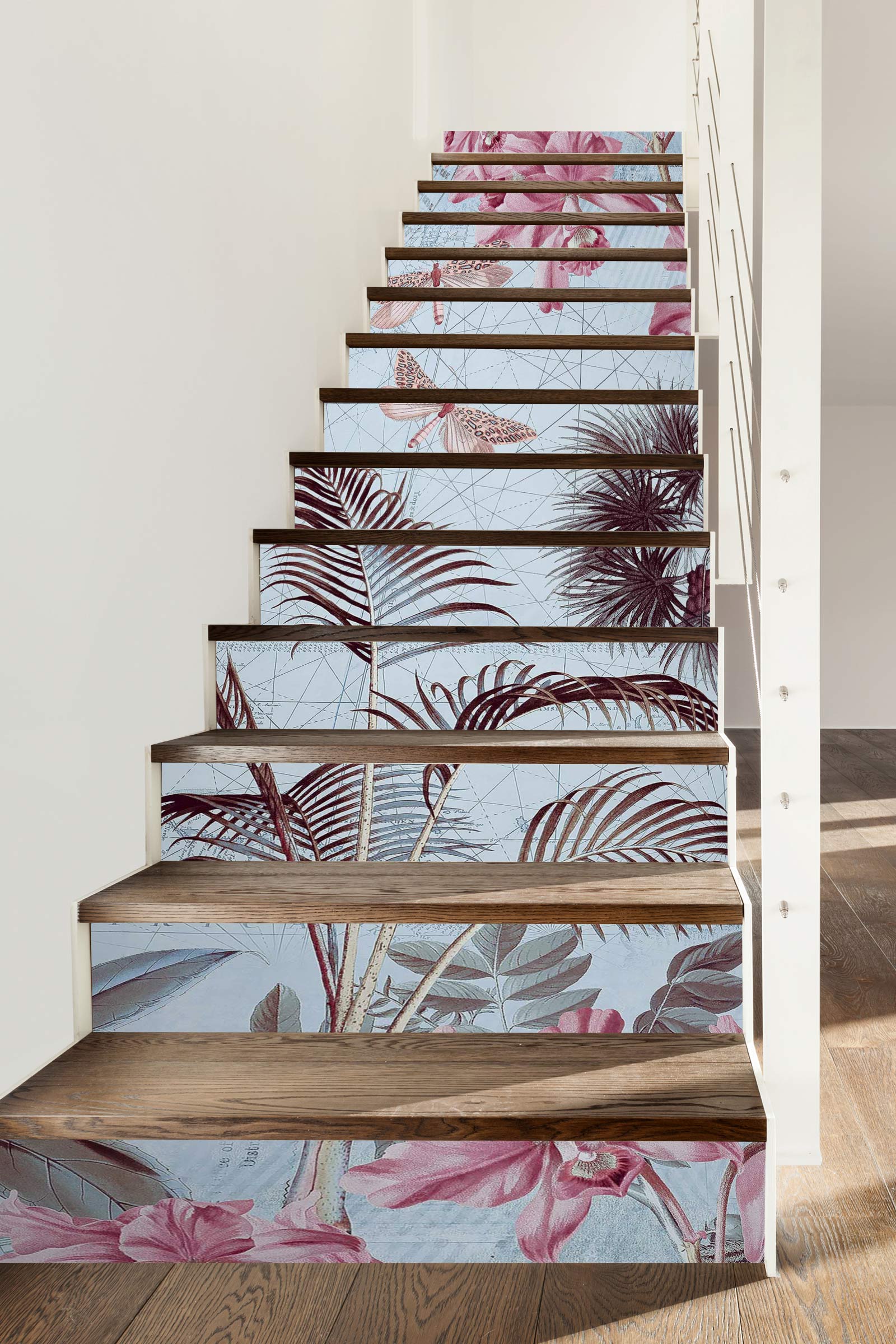 3D Leaves Flowers 104125 Andrea Haase Stair Risers