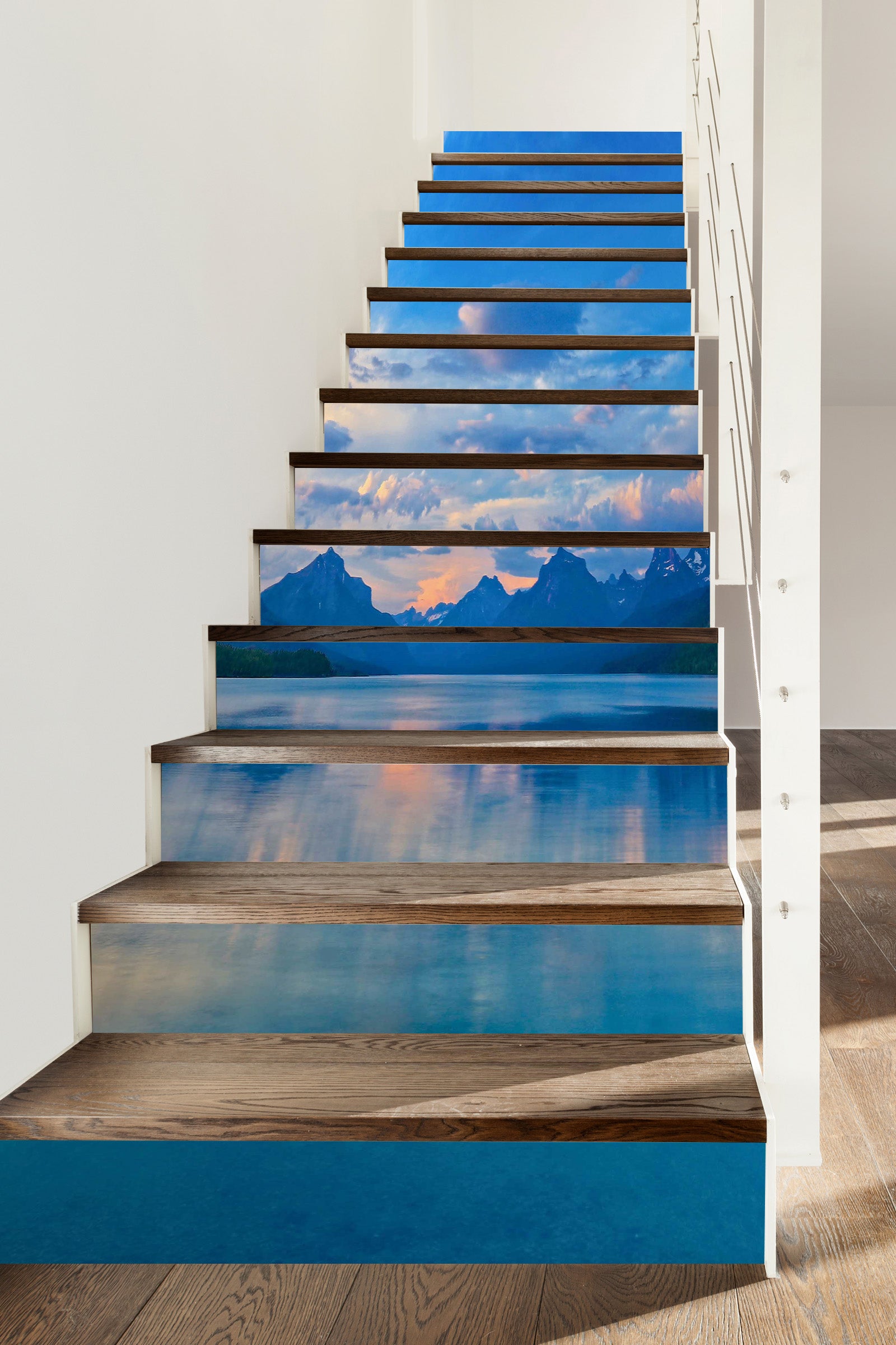 3D Sky Landscape 94130 Kathy Barefield Stair Risers