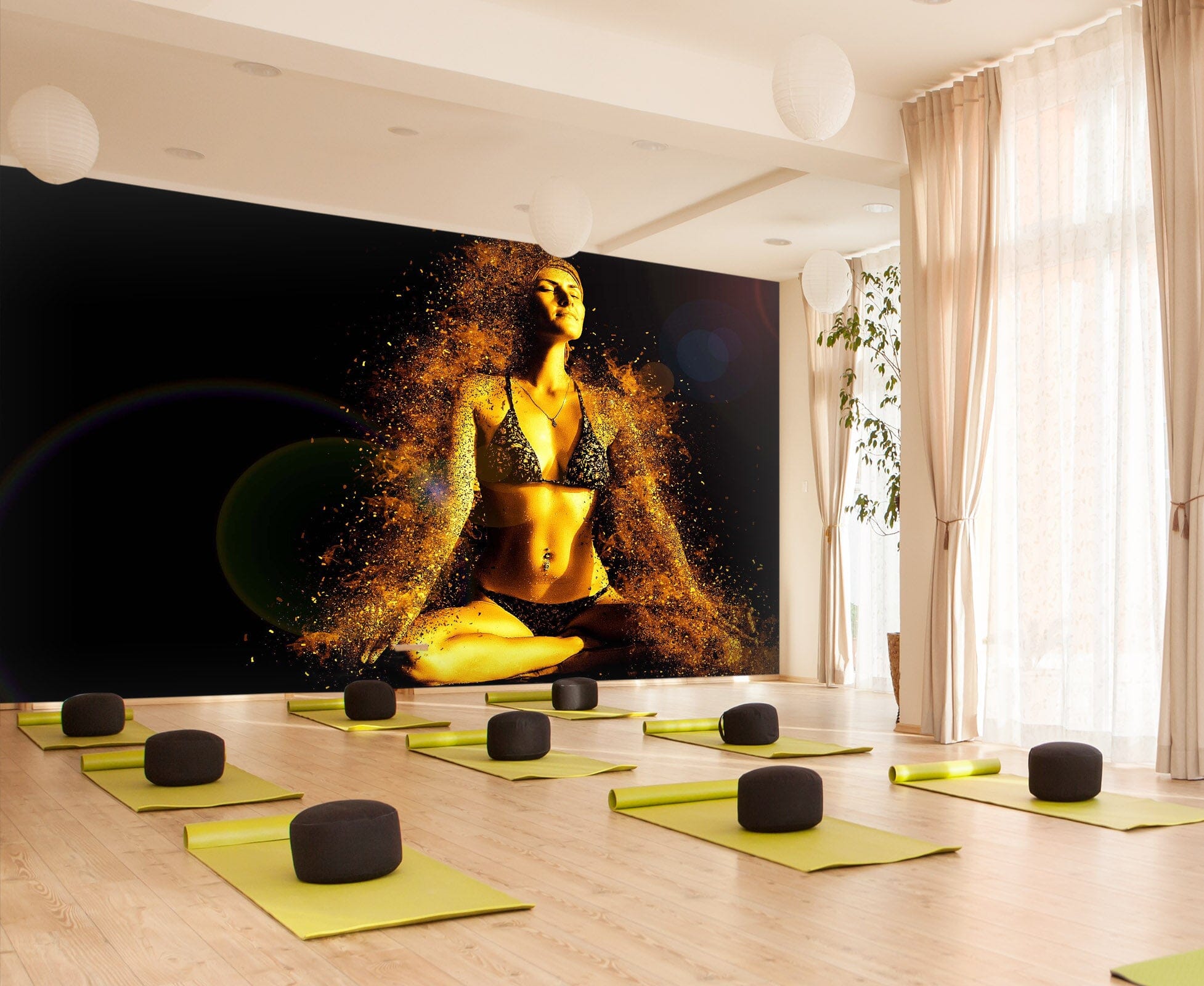 3D Yoga Girl 320 Wall Murals Wallpaper AJ Wallpaper 2 