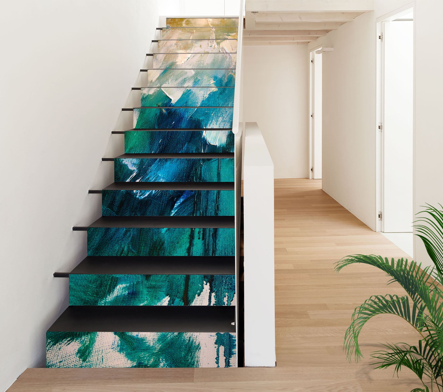 3D Blue Pigment 2196 Skromova Marina Stair Risers