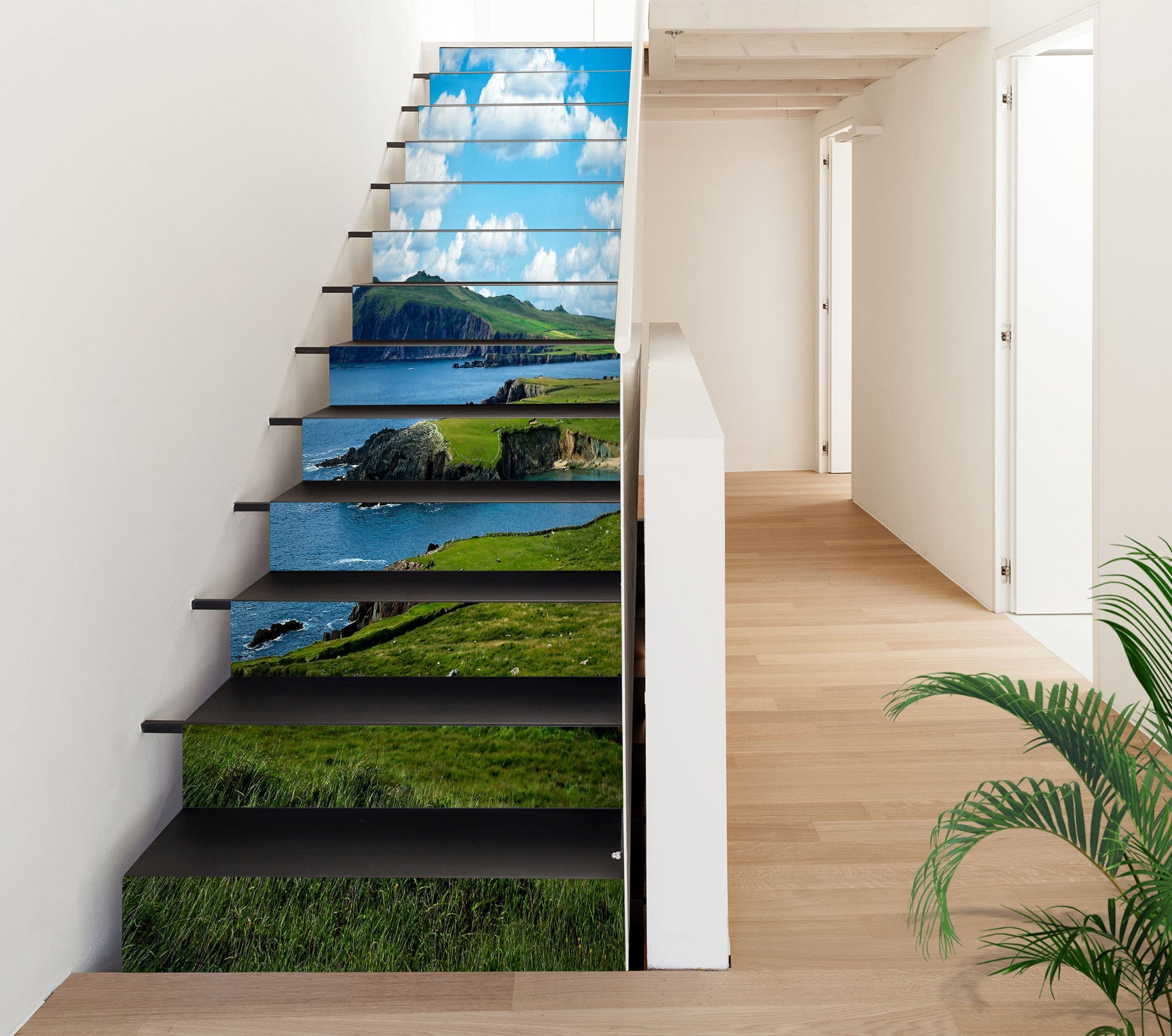 3D Lawn Hillside Sea 94140 Kathy Barefield Stair Risers