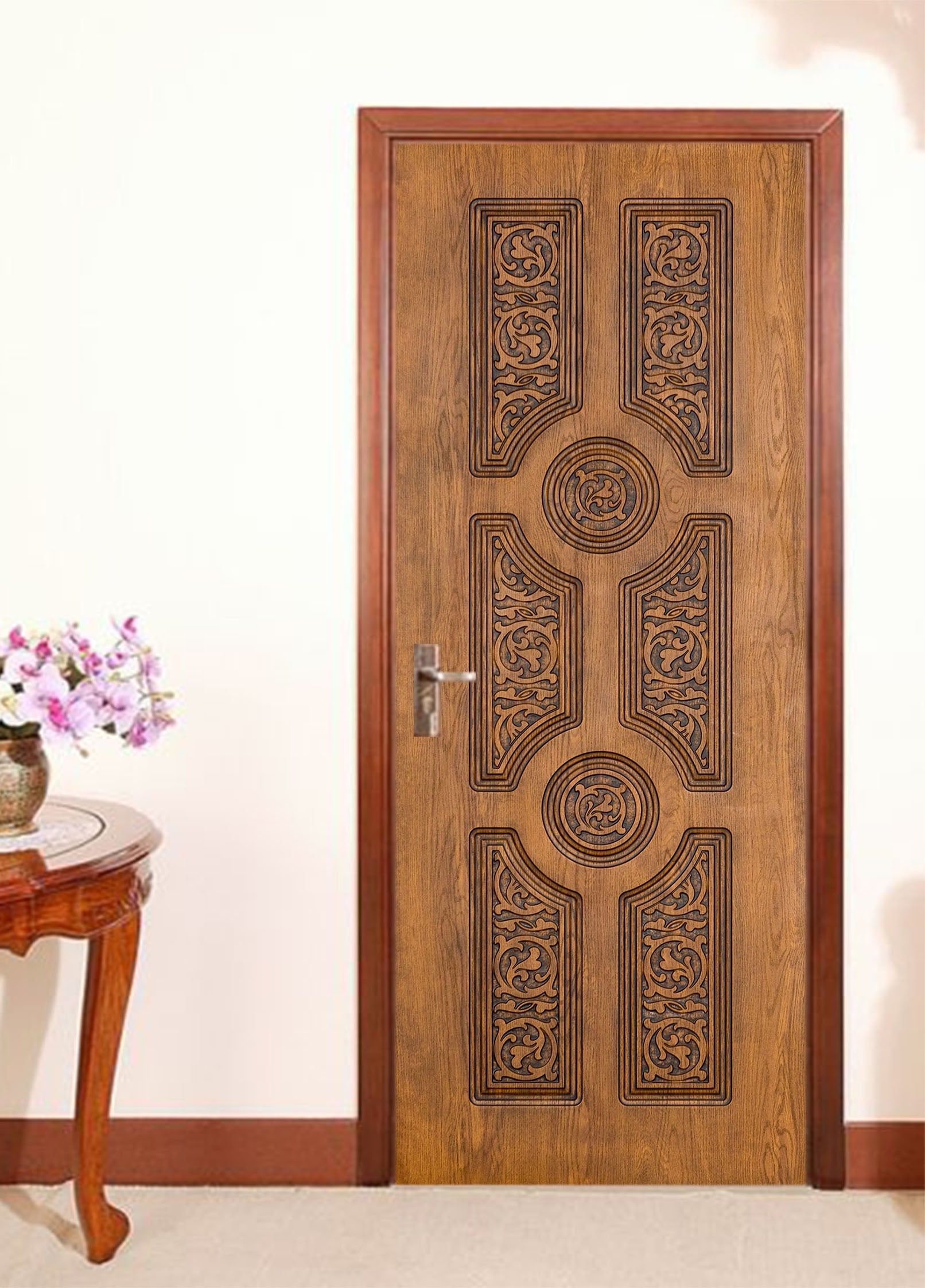 3D Wood Door 22205 Door Mural