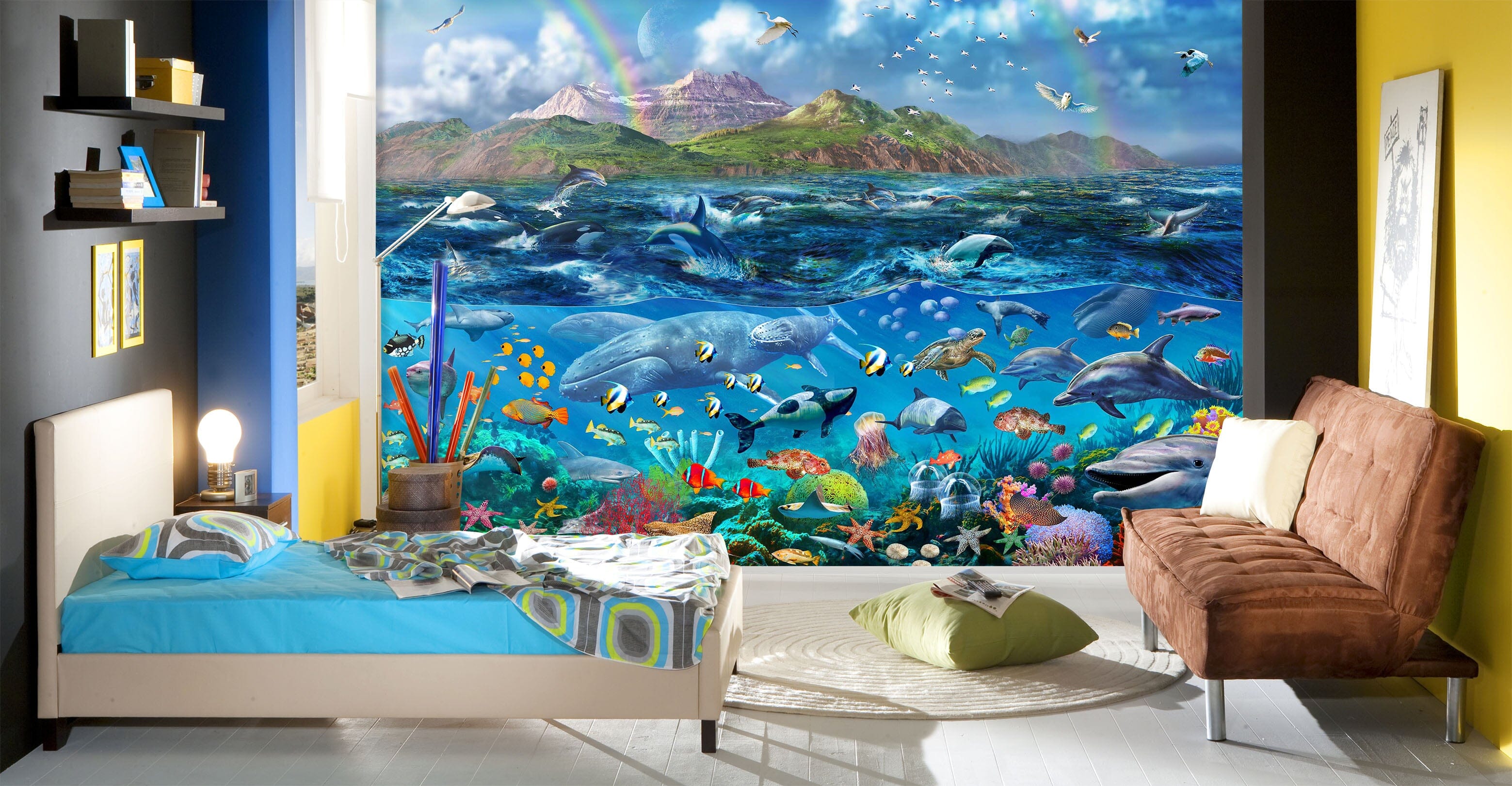 3D Ocean Panorama 1409 Adrian Chesterman Wall Mural Wall Murals Wallpaper AJ Wallpaper 2 