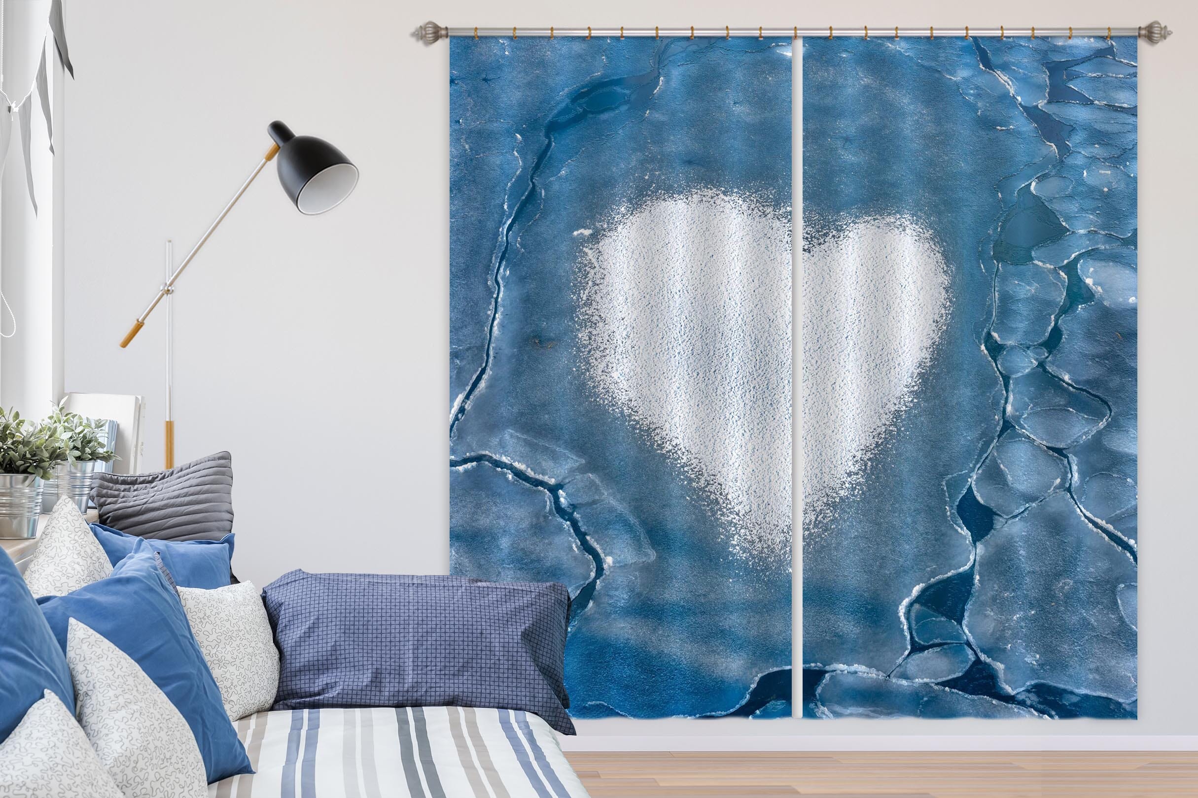 3D Heart Shaped 130 Marco Carmassi Curtain Curtains Drapes Curtains AJ Creativity Home 