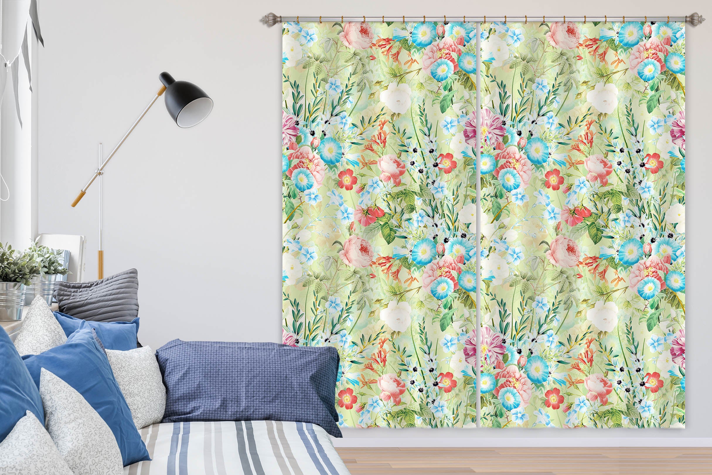 3D Fresh Flowers 148 Uta Naumann Curtain Curtains Drapes