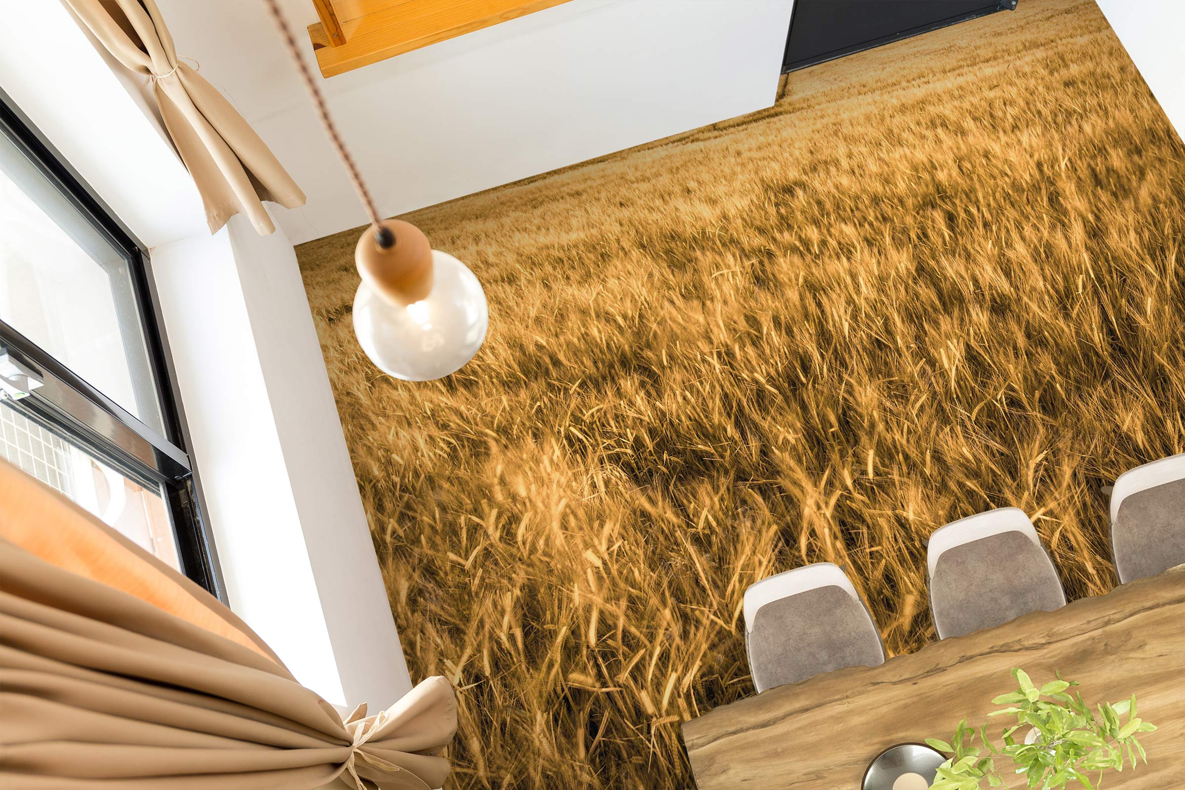 3D Wheat Field 9839 Assaf Frank Floor Mural