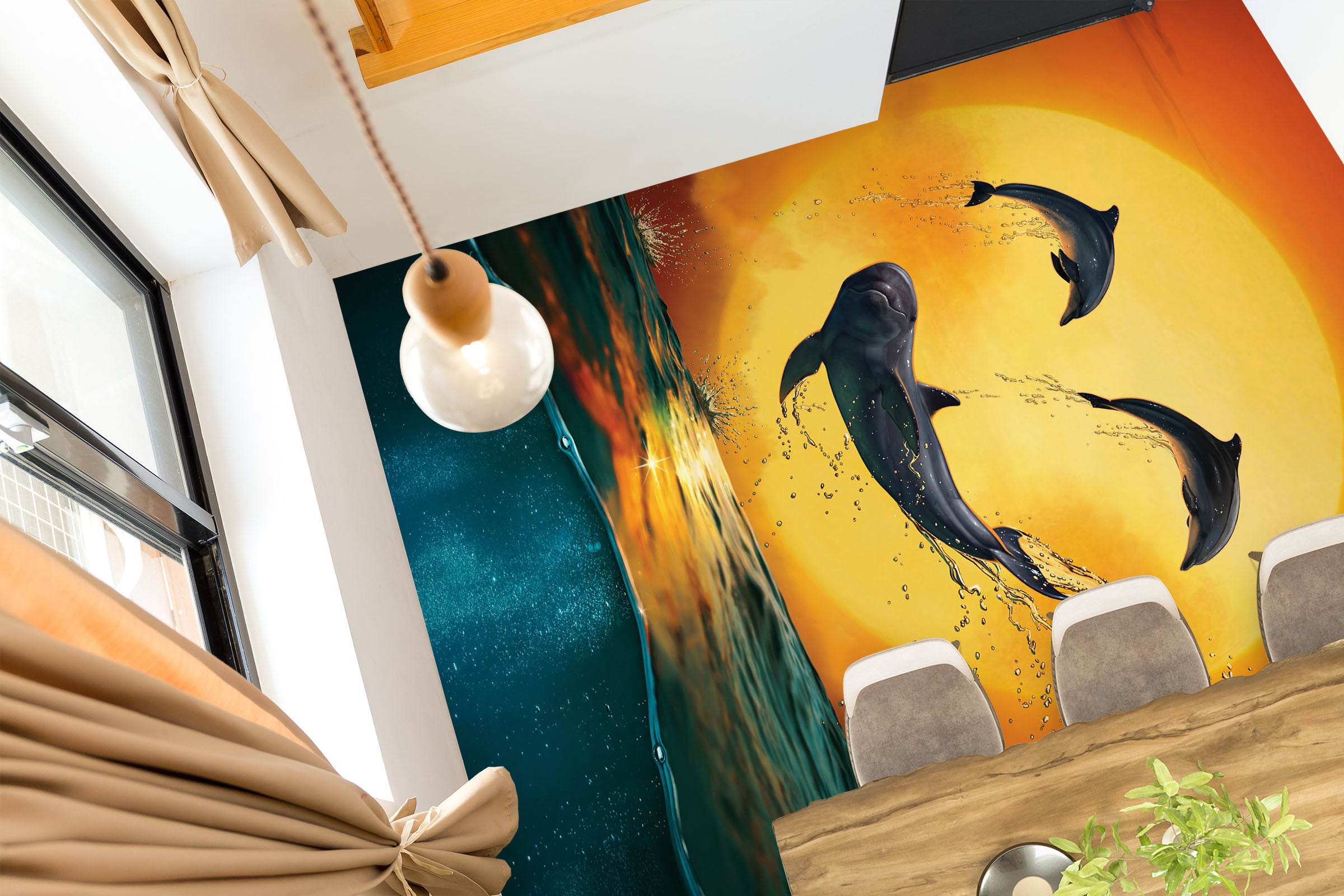 3D Dolphin 98178 Vincent Floor Mural