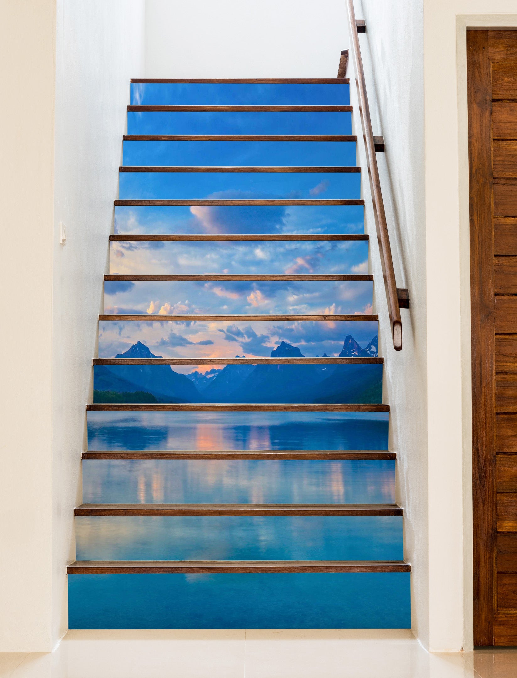 3D Sky Landscape 94130 Kathy Barefield Stair Risers