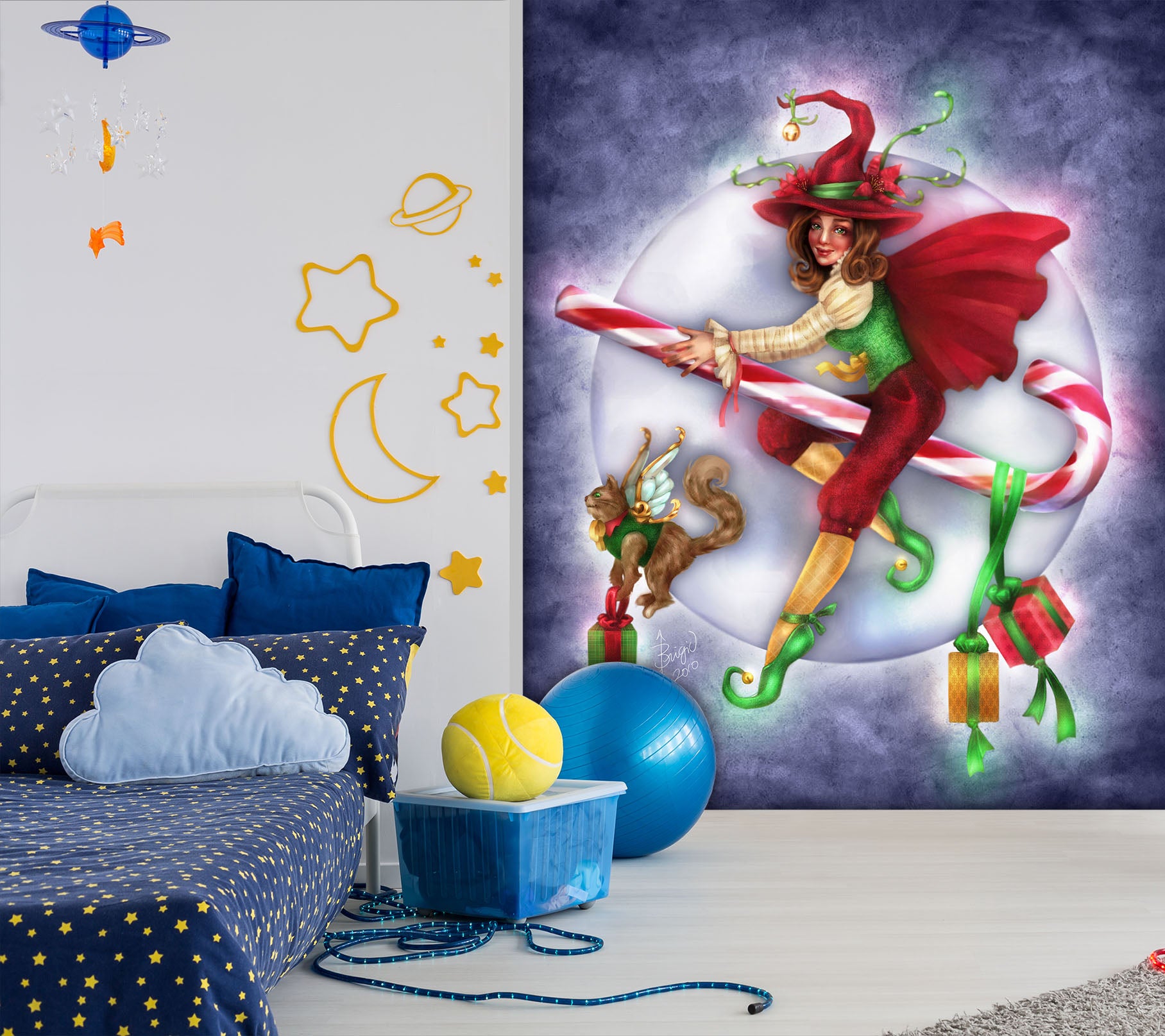 3D Gift Magic Girl 8789 Brigid Ashwood Wall Mural Wall Murals