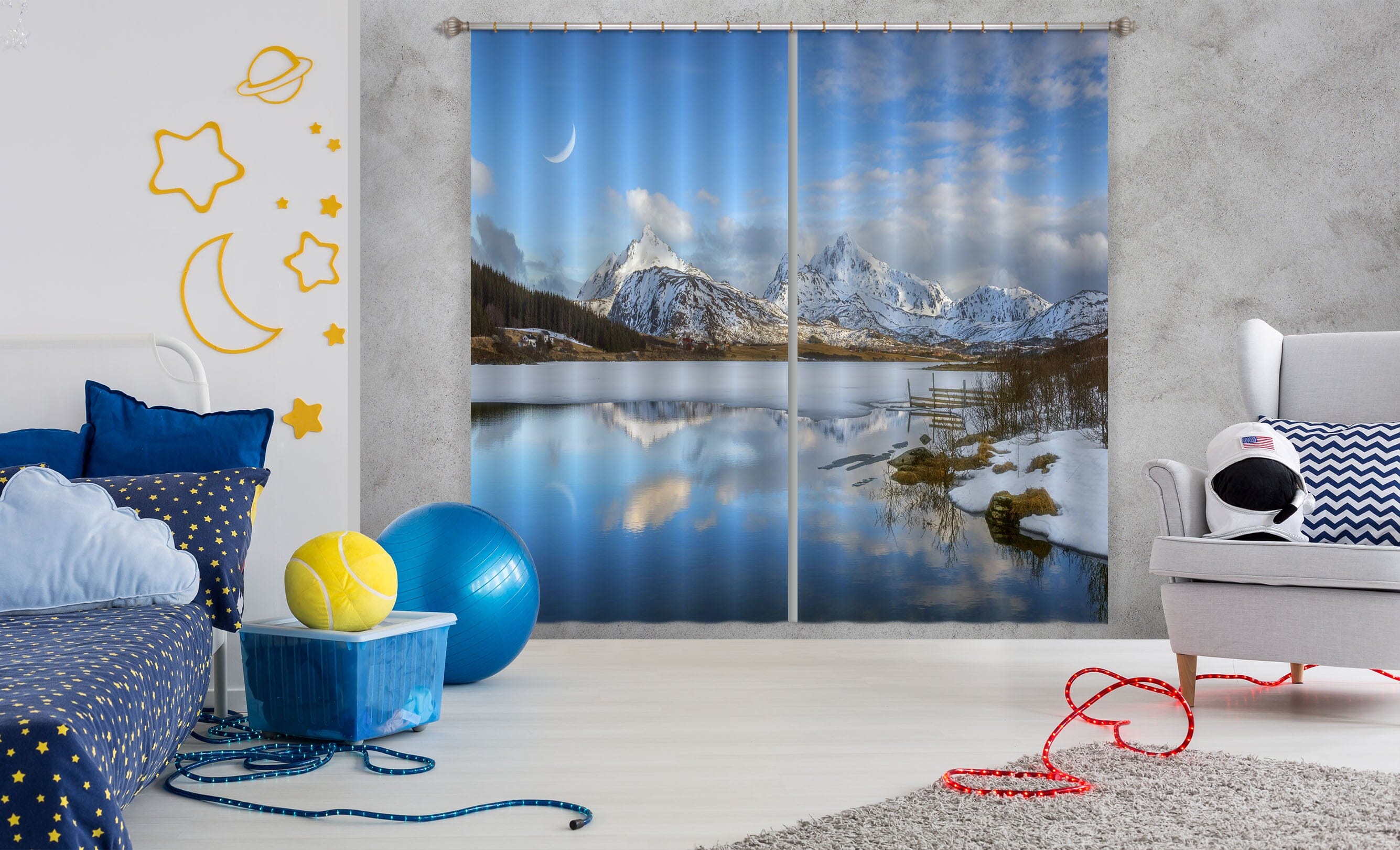 3D Sun Glacier 140 Marco Carmassi Curtain Curtains Drapes Curtains AJ Creativity Home 