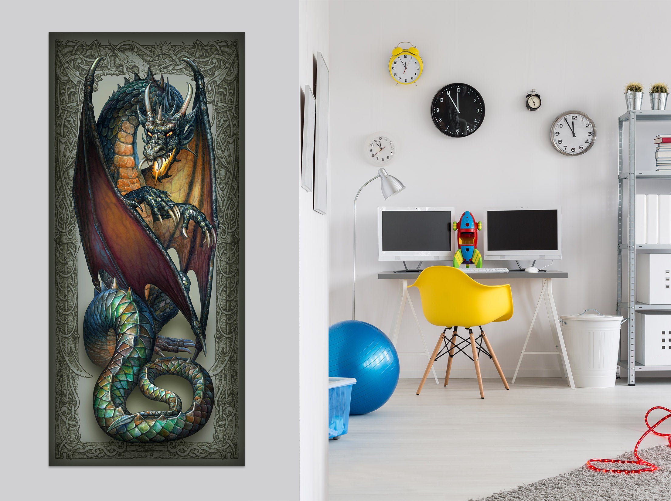 3D Dragon 8082 Ciruelo Wall Sticker