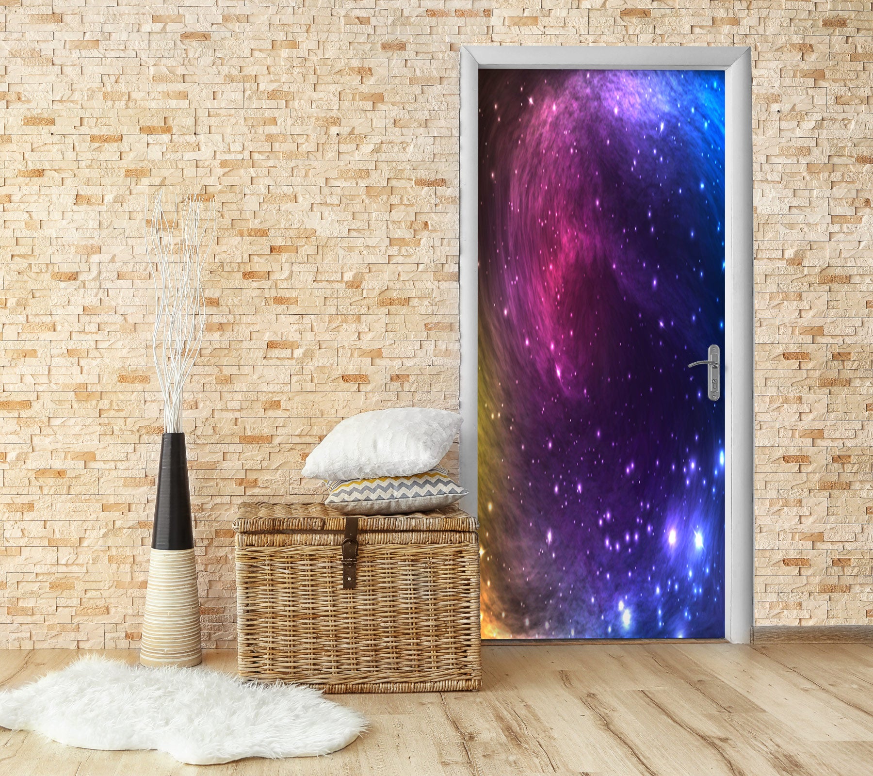 3D Starry Sky 24225 Door Mural