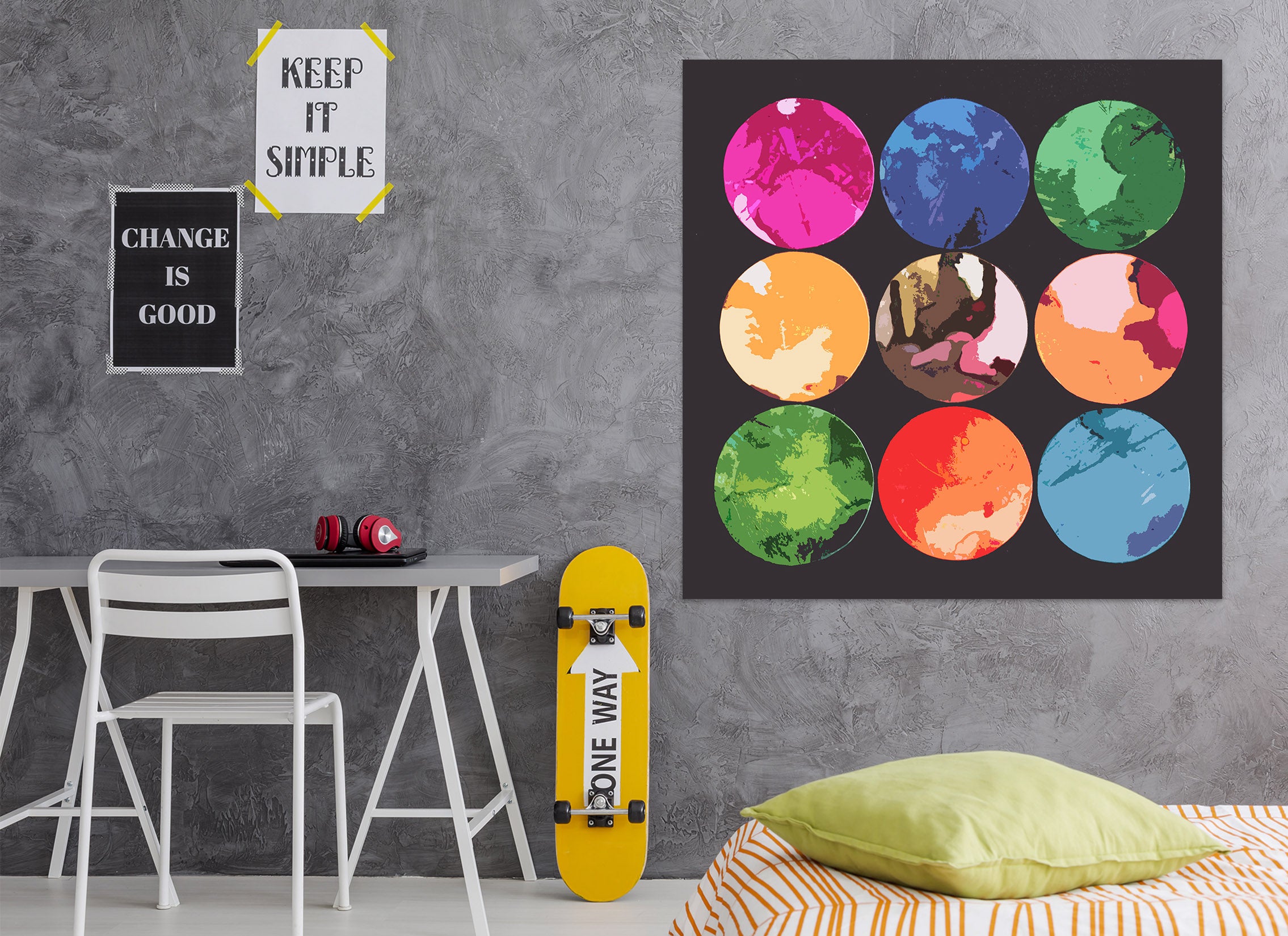 3D Color Circle 70147 Shandra Smith Wall Sticker