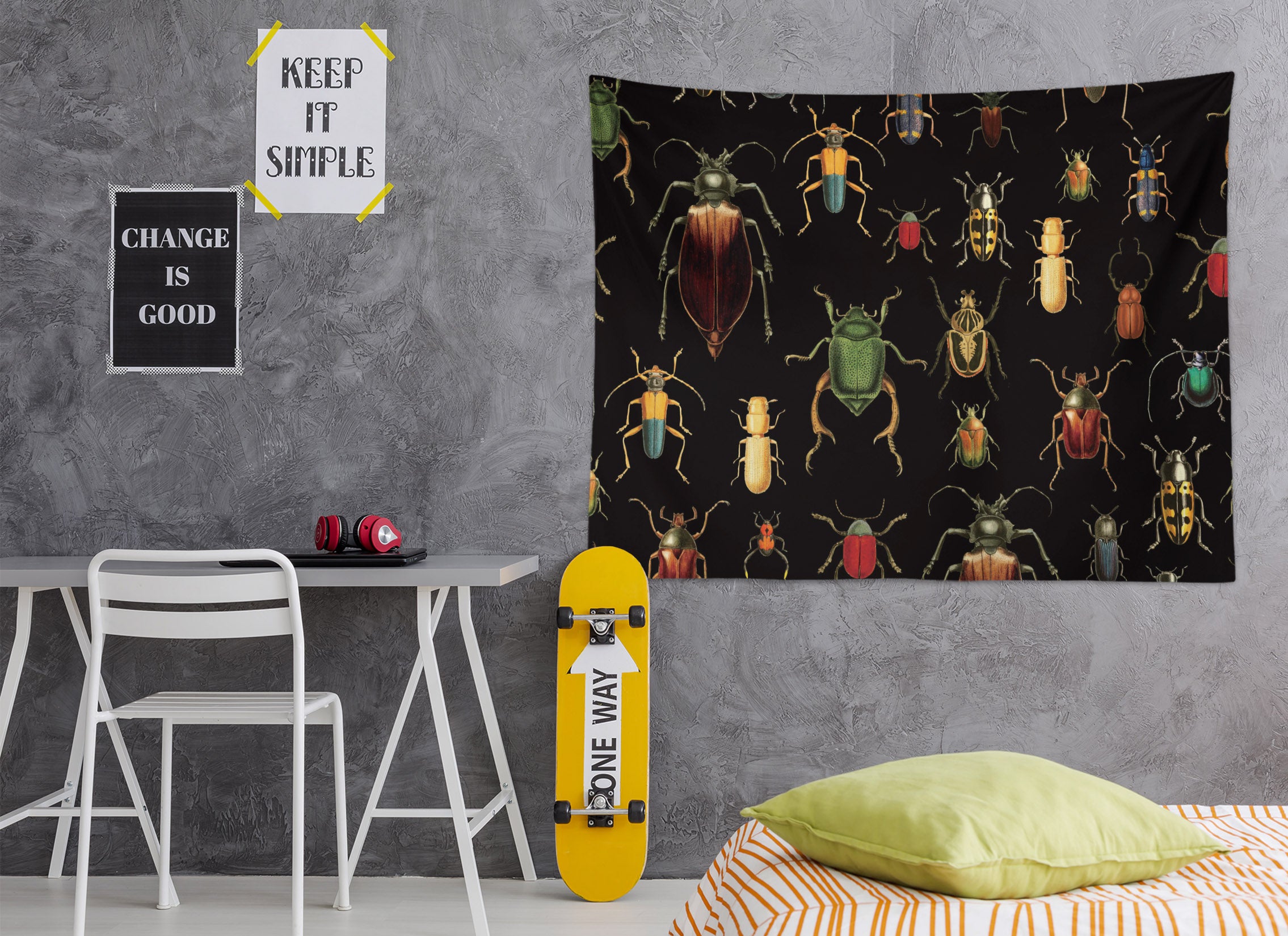 3D Colorful Insects 5302 Uta Naumann Tapestry Hanging Cloth Hang