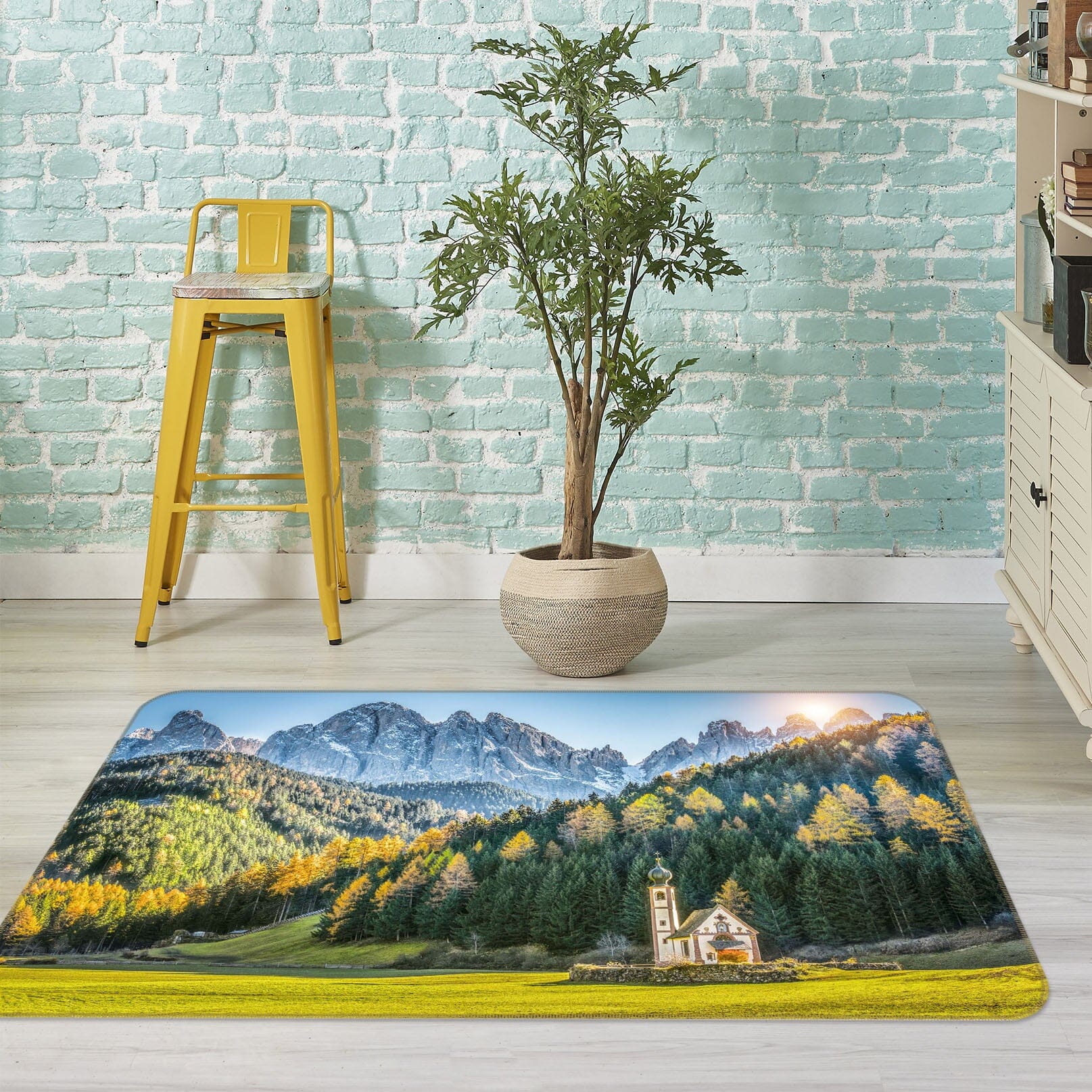 3D Sunny Forest 1138 Marco Carmassi Rug Non Slip Rug Mat Mat AJ Creativity Home 