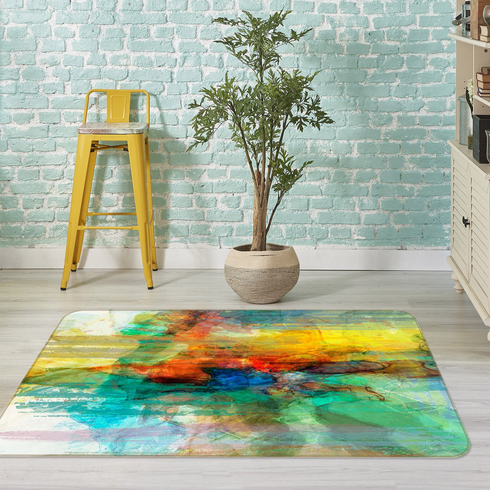 3D Painting 130 Michael Tienhaara Rug Non Slip Rug Mat